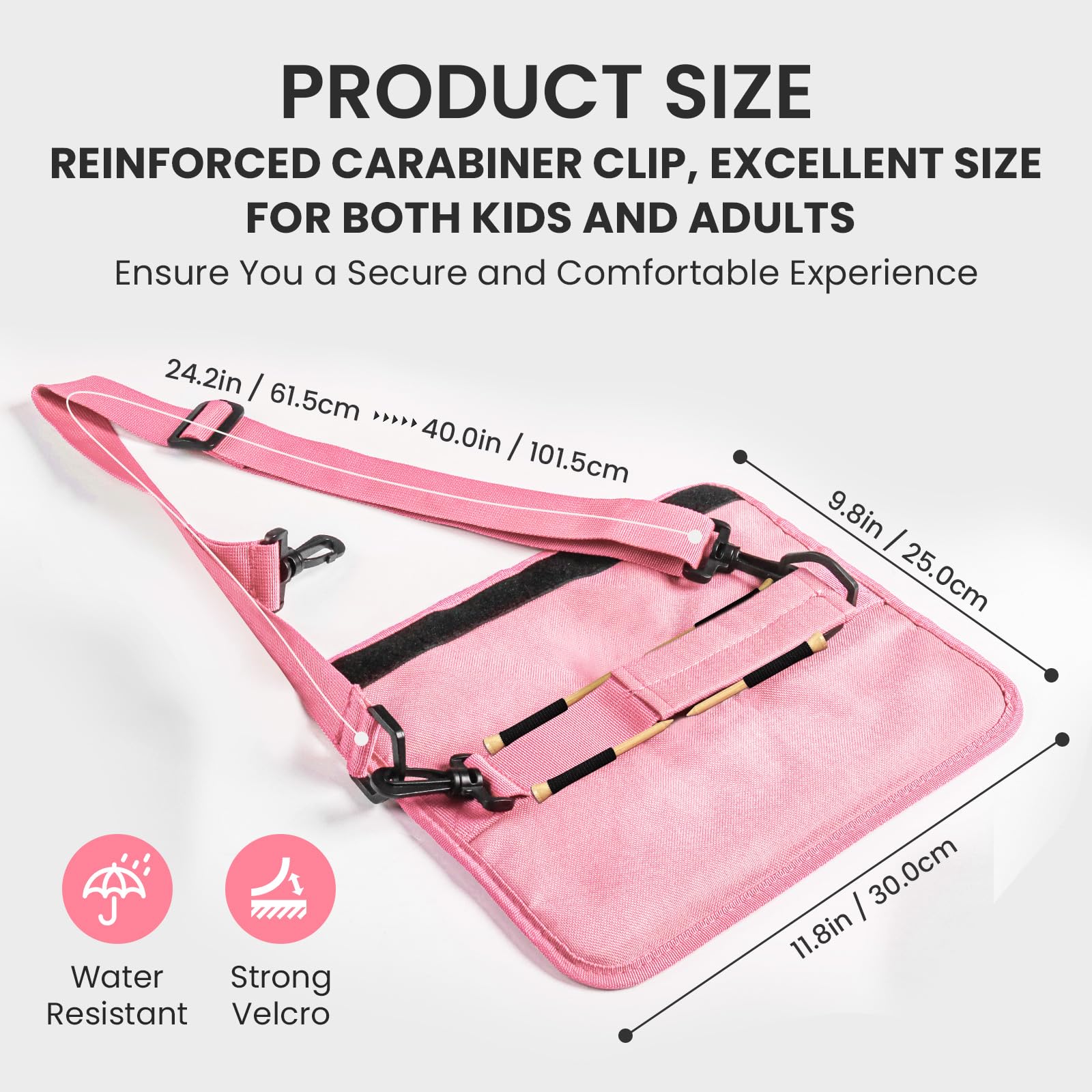 FINGER TEN Mini bolsa de golf para hombres, mujeres y niños, práctica de campo de conducción, bolsa de lápices de golf con correas para el hombro, mangas ligera y duradera, moda para entrenamiento de