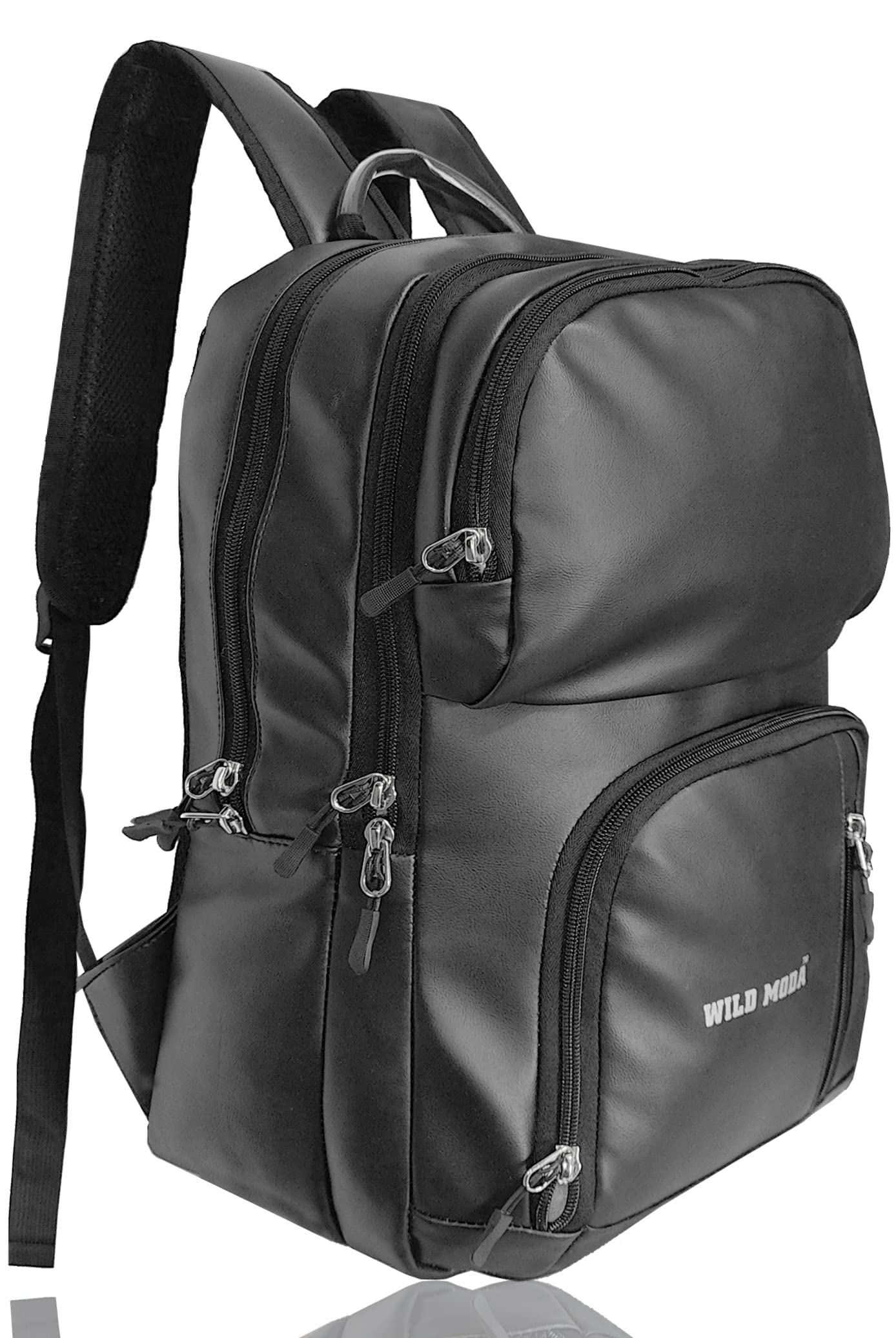 Premium Faux Leather Laptop Backpack for Men and Women 25 L Laptop Backpack-image-7