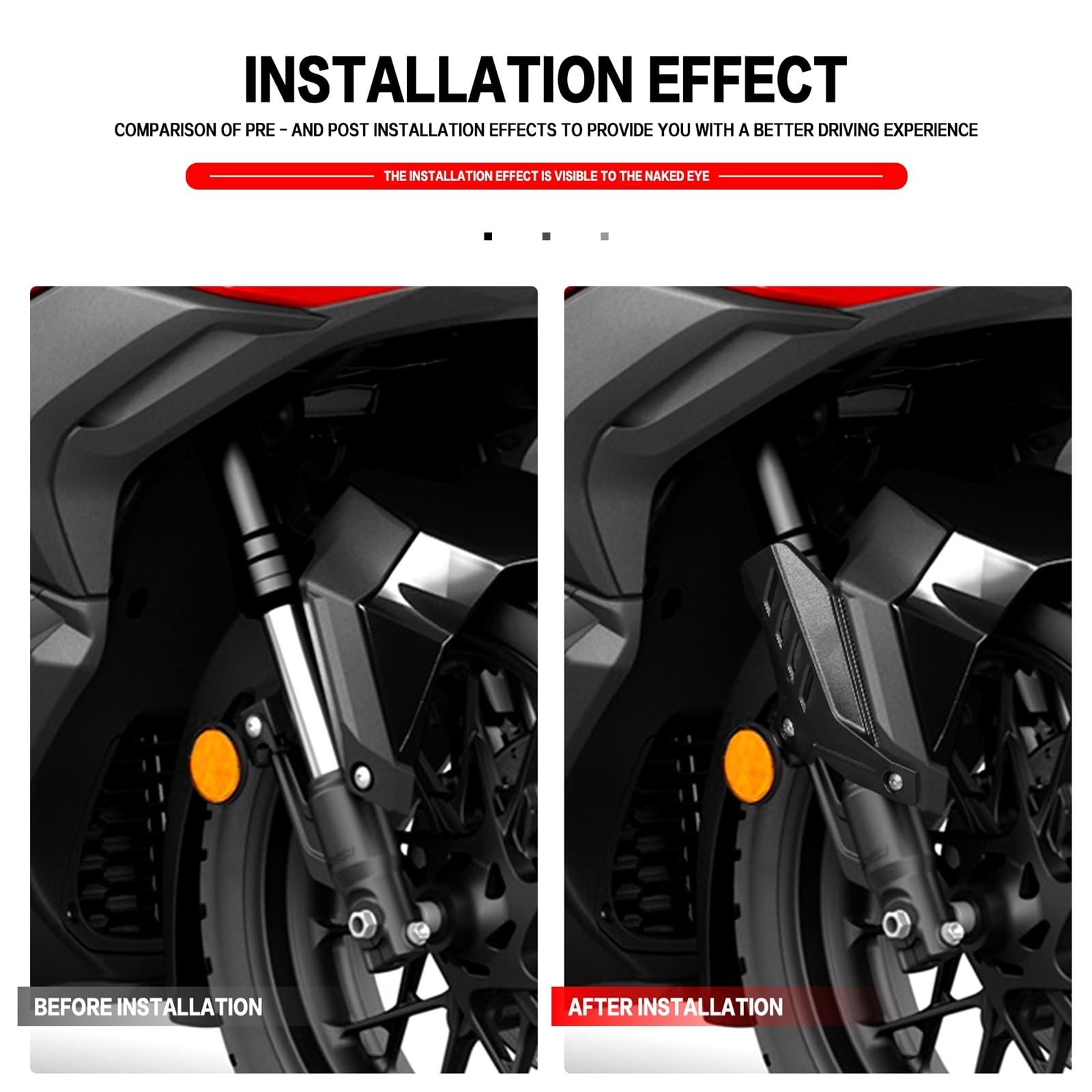 Adatto per HONDA ADV350 2022-2026 2025 Accessori Moto Forcella Anteriore Guardie Ammortizzatore Coperchio di Protezione protezione forcella(Black)
