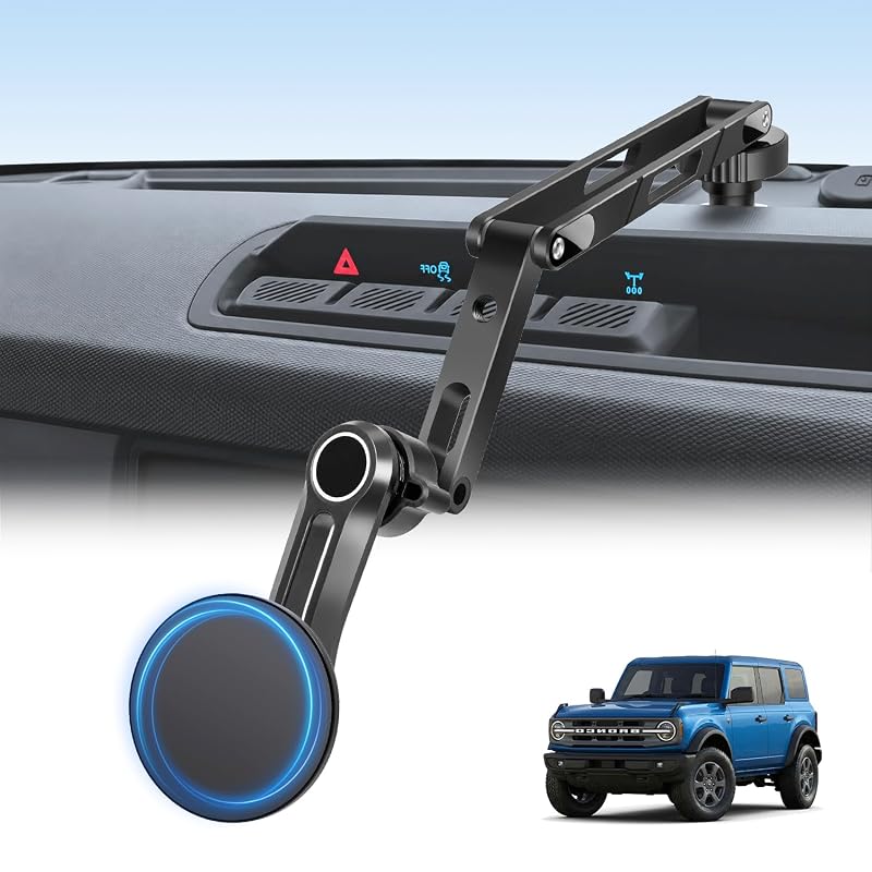 Suporte magnético articulado para celular ANKEWAY, Ford Bronco 2021–2026, 2/4 portas, versão estendida