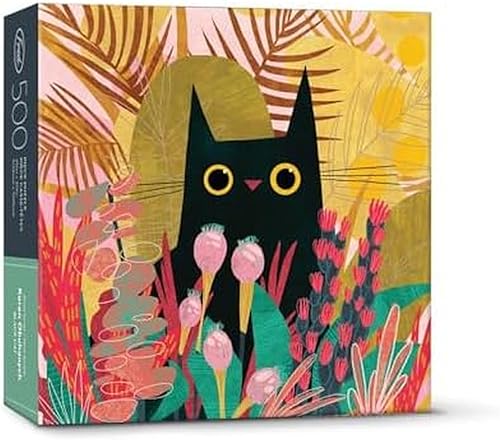 Genuino gato negro Fred por Karen Obuhanych - Rompecabezas de 500 piezas