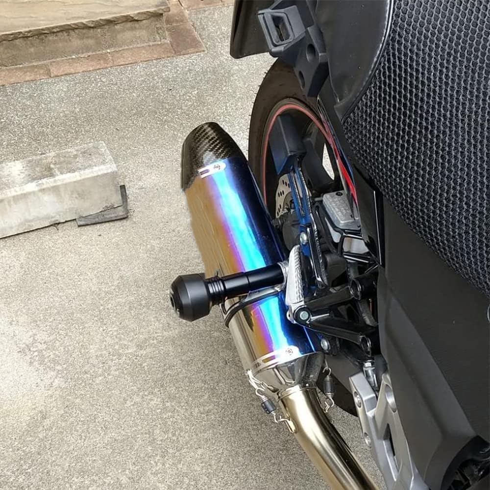 Motorcycle Frame Slider Fairing Guard Anti Crash Pad Protector Compatible with Suzuki gixxer 250/SF250/150 GSX250R DL250 GW250 V-Strom250 GSXR600 GSXR750 Hayabusa GSX1300 GSXR1300 (Black)