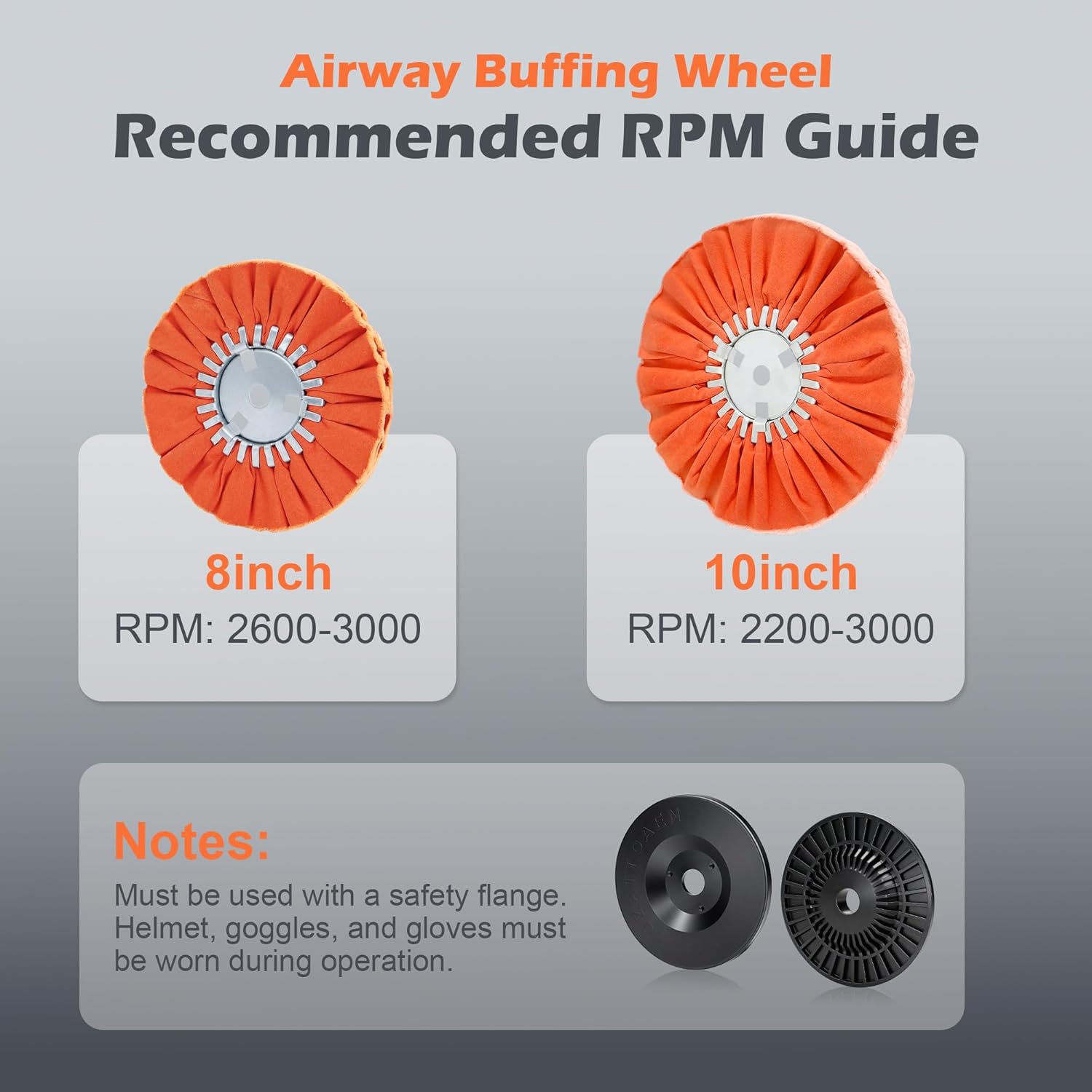 16ply Aluminum Buffing Wheels Kit 8pcs, 8in Airway Forged Wheels Buffing Polishing for 5/8" Arbor Angle Grinder, with Polishing Compound 4pcs, for Metal Rim Rig Aluminum Brass Rust Removal