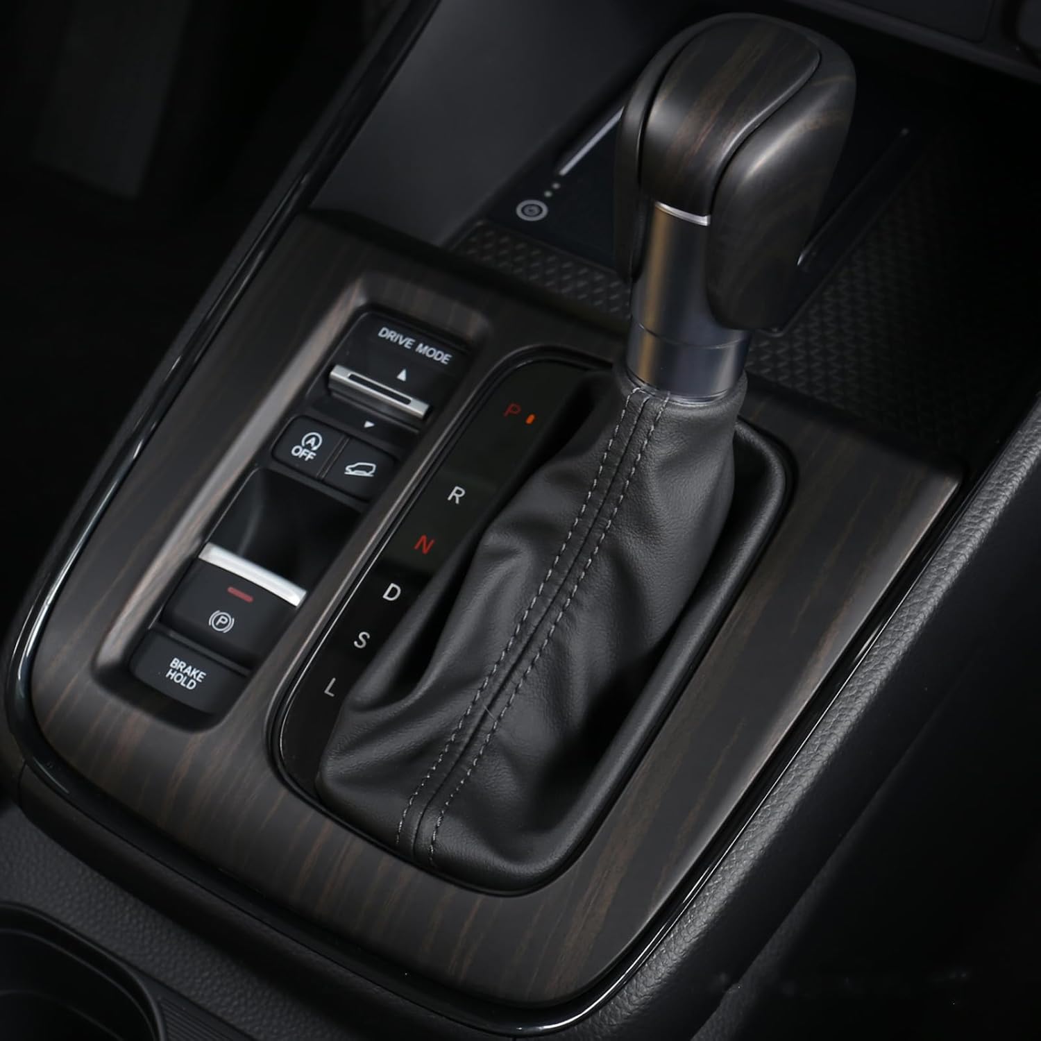 For Honda CRV 2023 2024 2025 2026 LX EX EX-L, Sport Hybrid, Sport Touring Gear Shift Protective Panel, Wood Grain Central Control Unti-scratching Cover for CR-V Luxury Interior Accessory- Wood