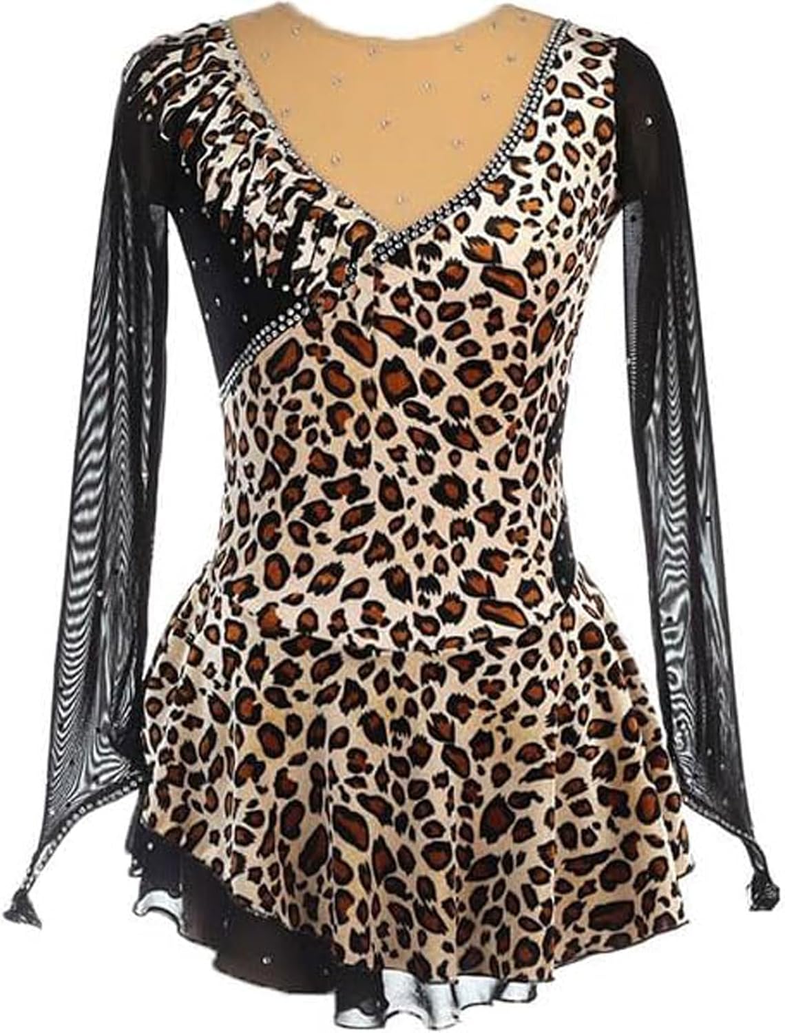 Figure Skating Dress for Women Girls' Professional Ice Skating Costume Handmade Roller Skate Dancing Clothing