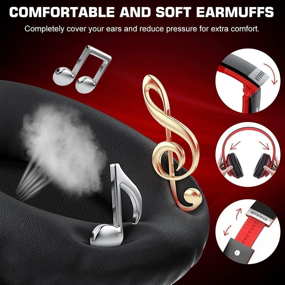 Comfortable and soft earmuffs of KESIEME A6S headphones