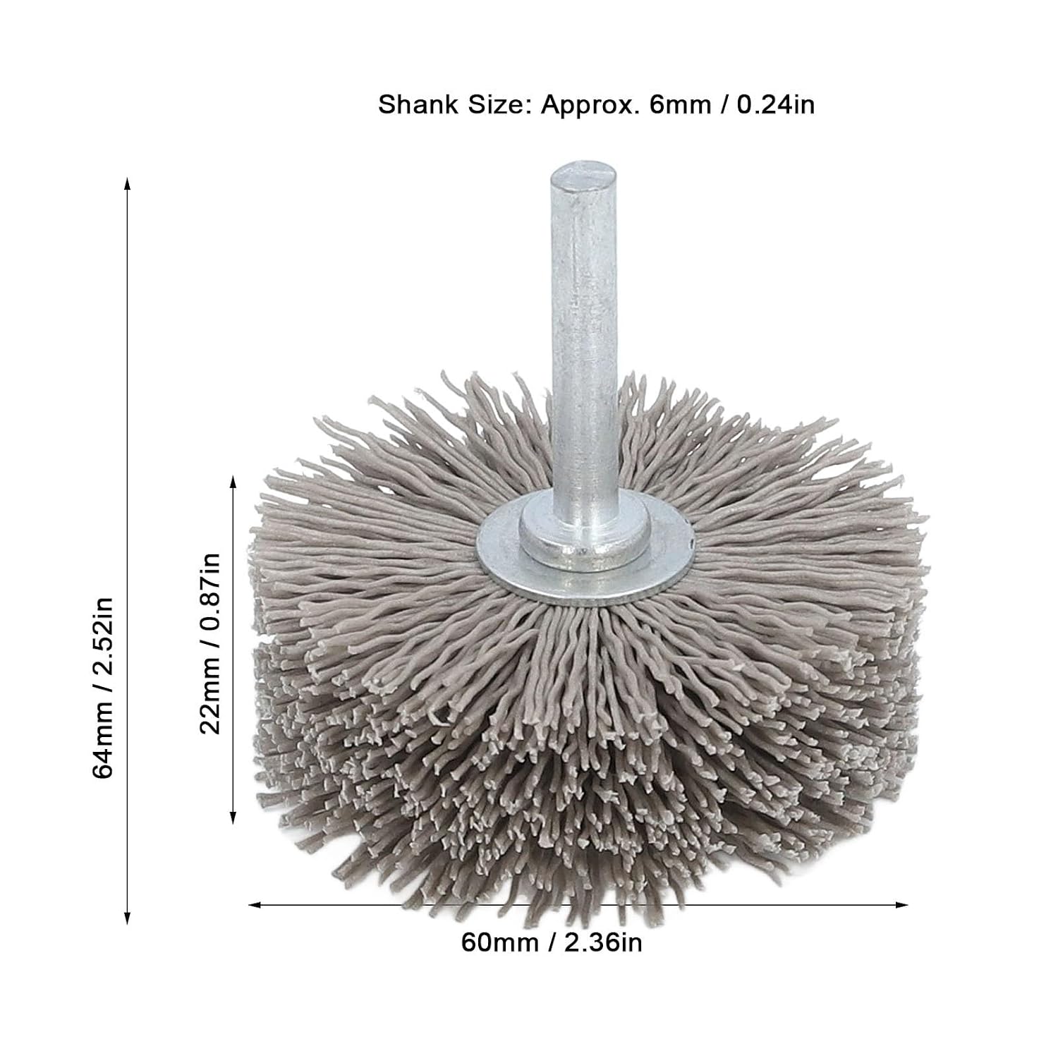 Key Machine Brush Replacement Nylon Stainless Steel for Deburring Industrial Tool US102, Wear , Efficient Burr Removal, Accurate Positioning, Various