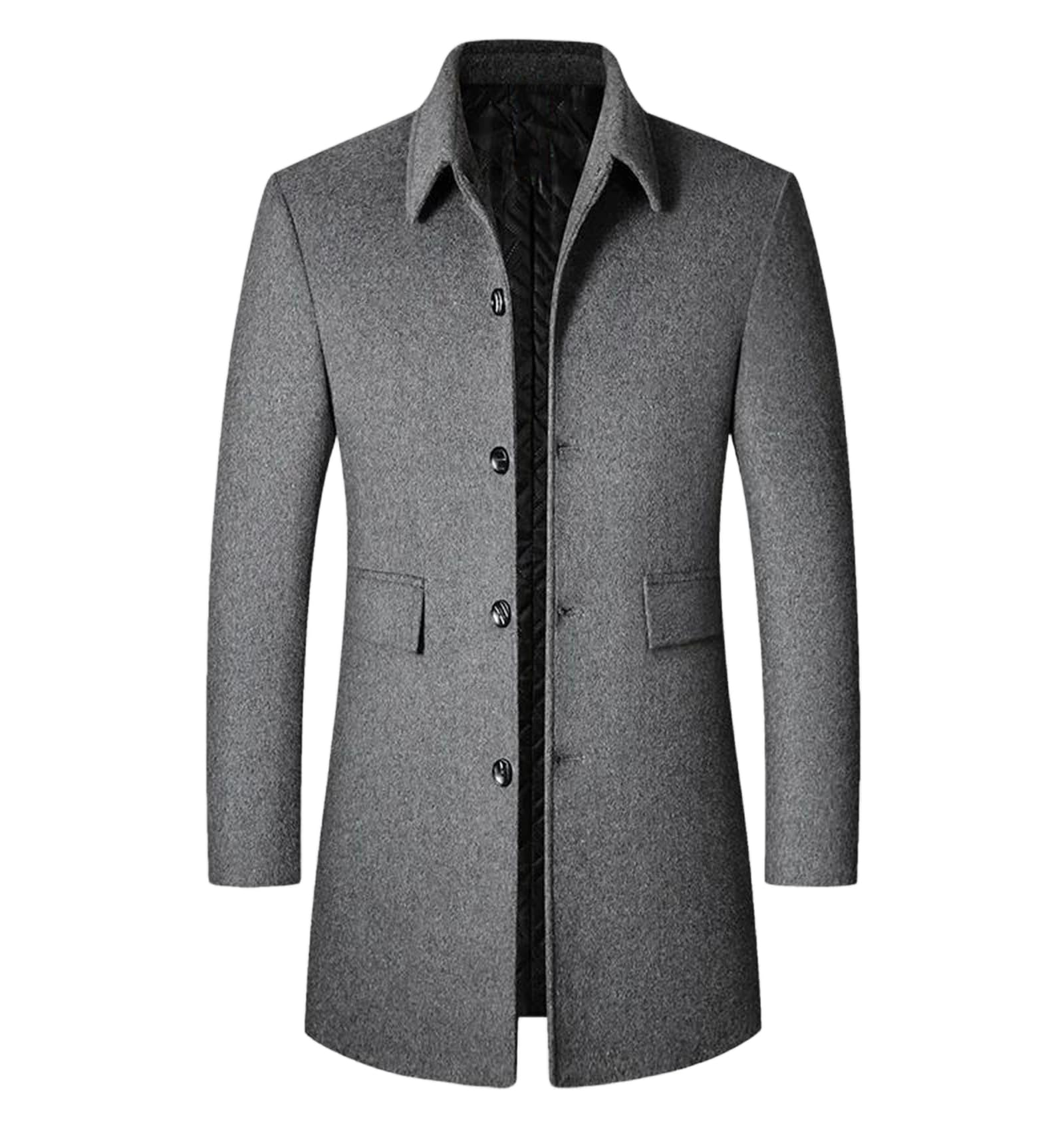 Manteau Long en Laine Style Business Casual Idéal au Quotidien