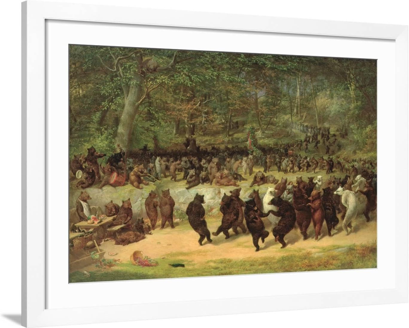 ART.COM Wall Art Print The Bear Dance by William Holbrook Beard, 36" x 24"