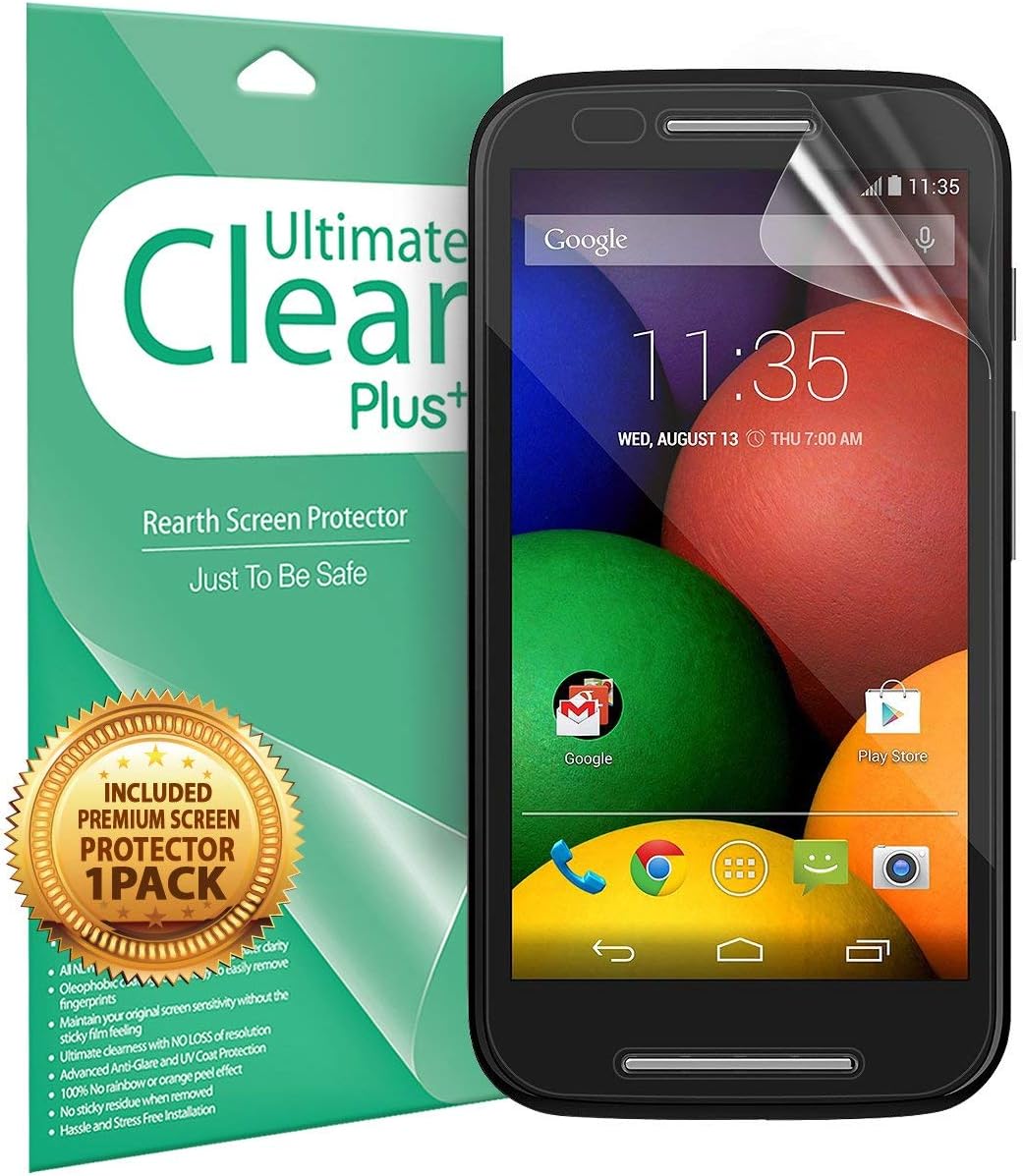 Ringke Flex Compatible with Moto E 1st Gen Case Flexible & Strong TPU Case HD FilmBlack for Motorola Moto E 1st Generation, 2014