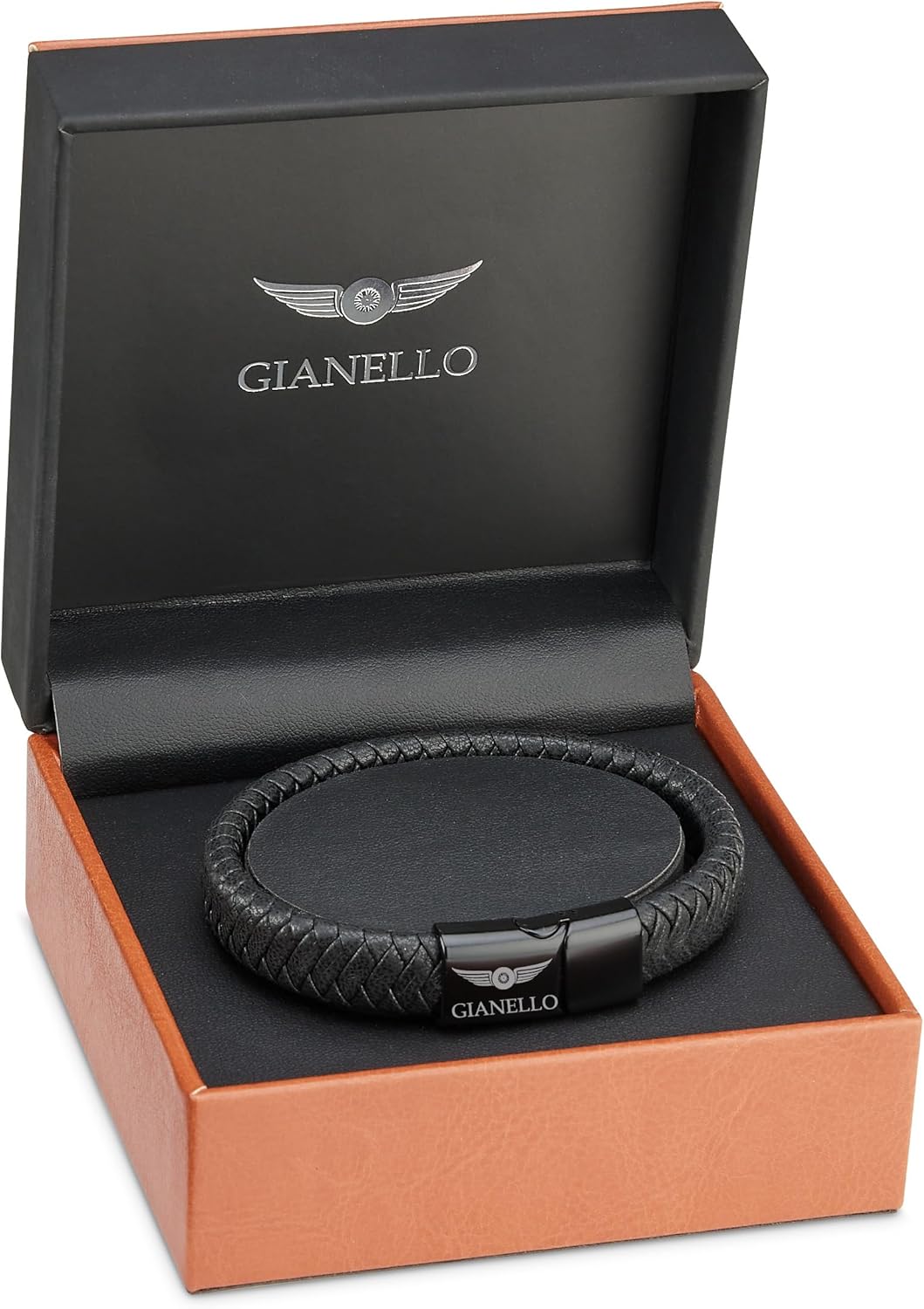 Gianello Handmade Men's Rope Twist Bracelet (Large-8.5 inch)