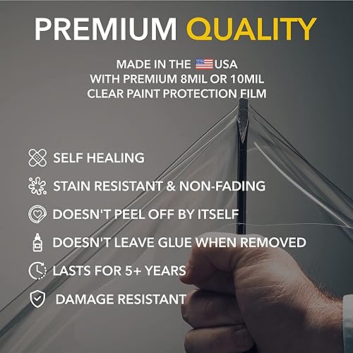 Miniatura 5 de Película de protección transparente de entrada de puerta (PPF) para Lucid Air (10mil)