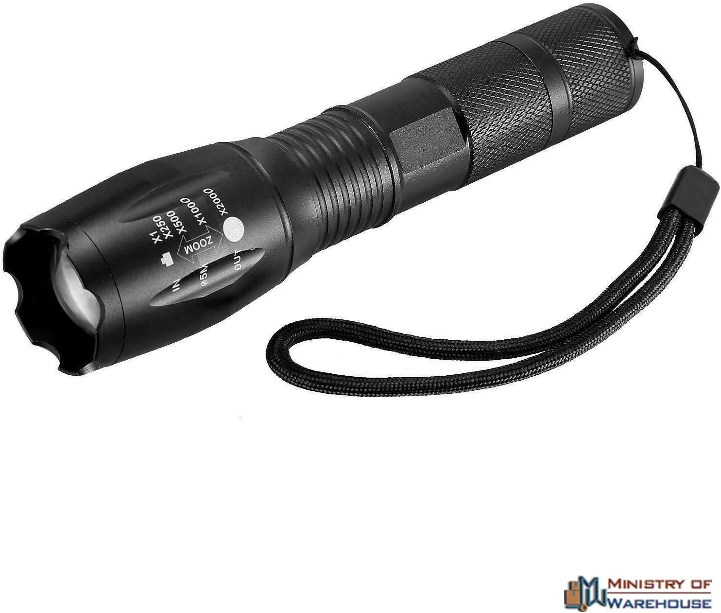 Ministry of Warehouse Adjustable Flashlight Focus Torch Led Lamp 5000 Lumen 5Mode Zoomable XML