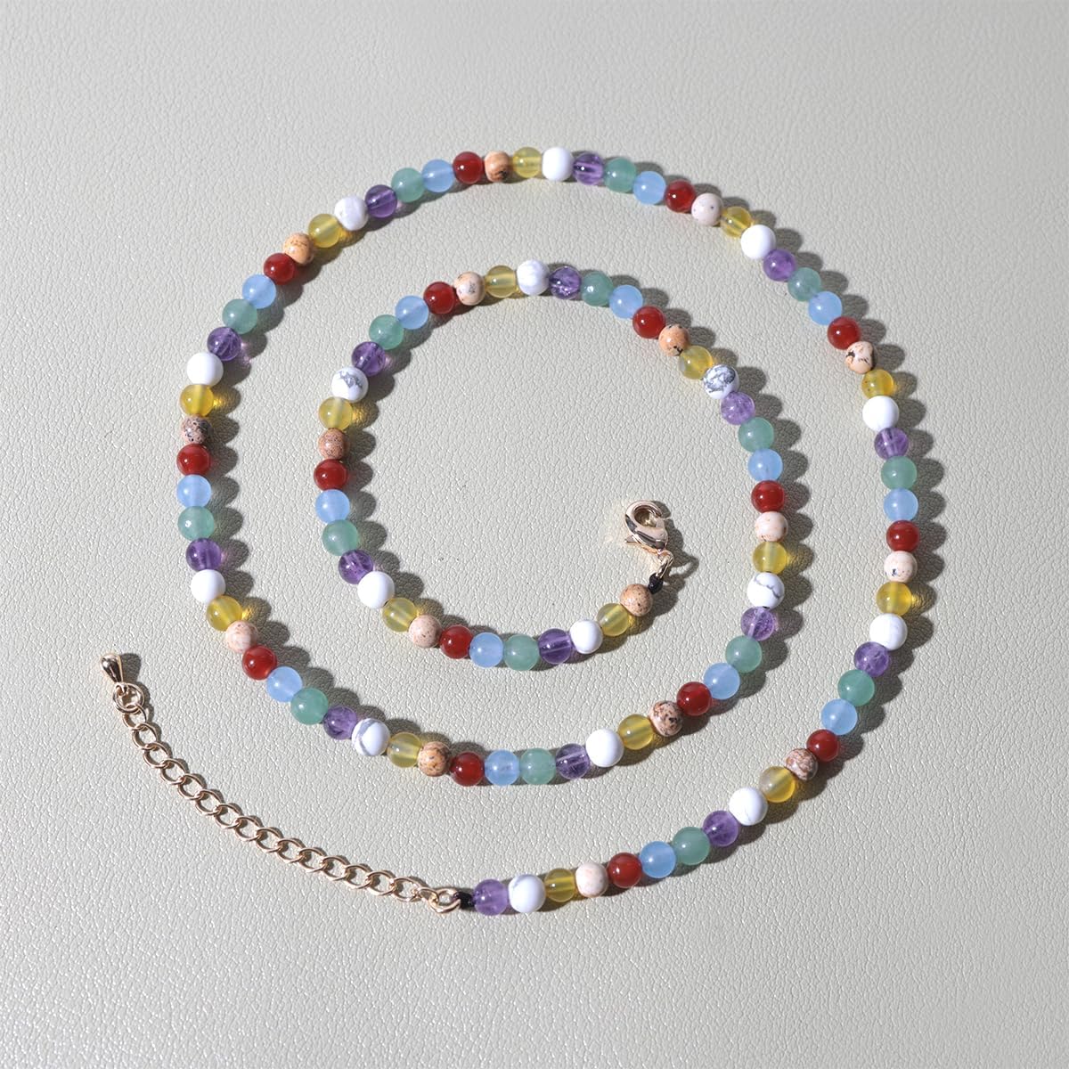 Jewever 7 Chakra Crystal Necklace Long Necklaces for Women Crystals and Gemstones Energy Healing for Anxiety Relief Spirutual Jewelry Gifts for Women Mum Mothers Day - Image 2