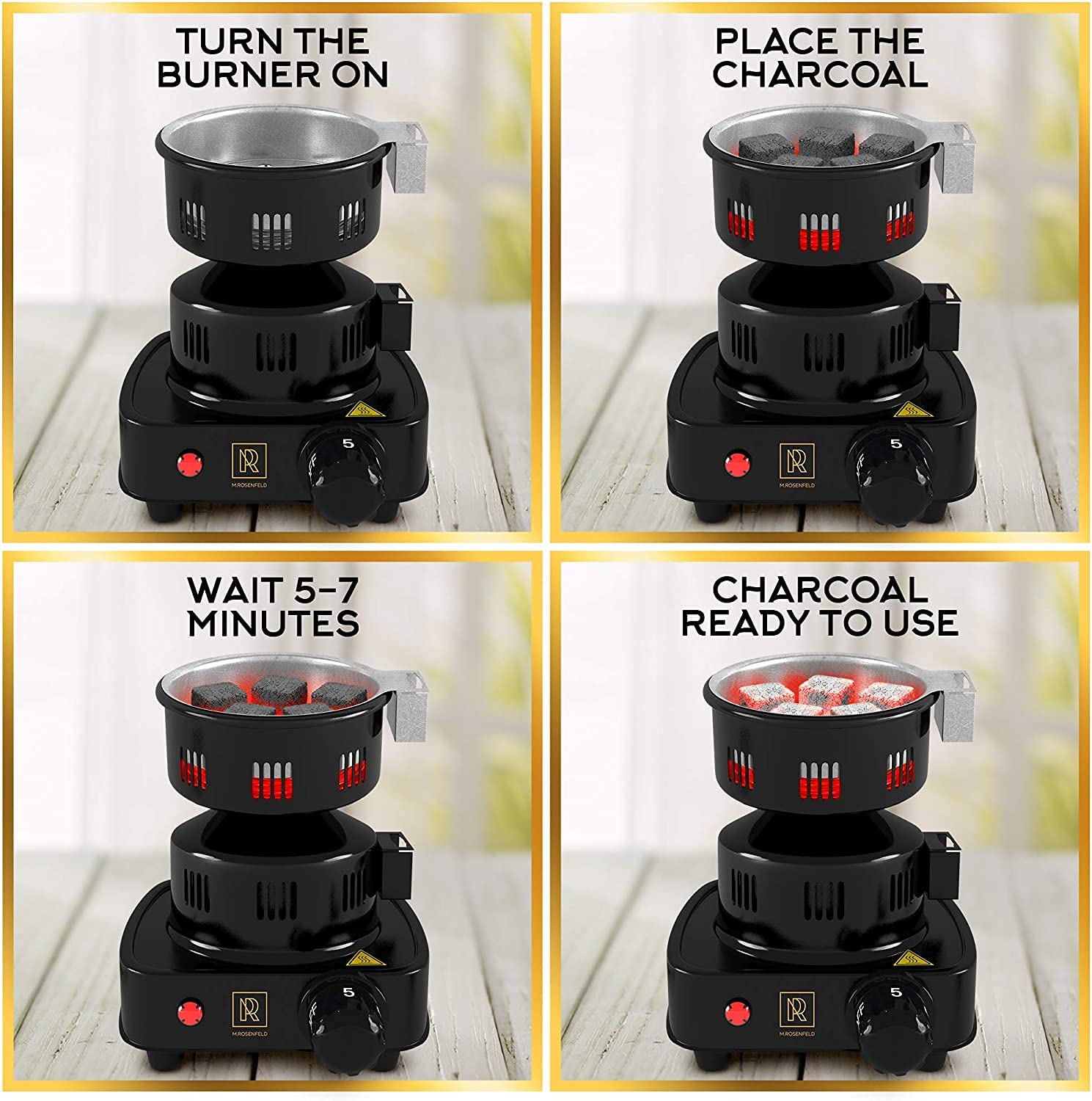 Premium Hookah Coal Burner for Hookah 450W FIRE Tower Multipurpose