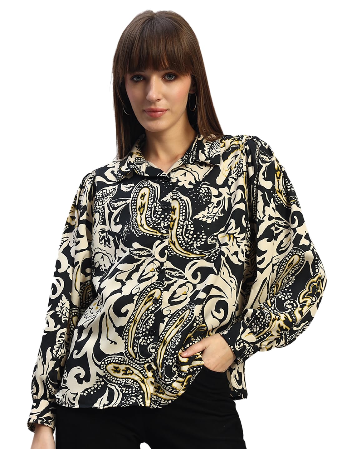 Women Printed Spread Collar Full Sleeves Casual Tunicl Tunic for Women (P_LTNC00106)-image-22