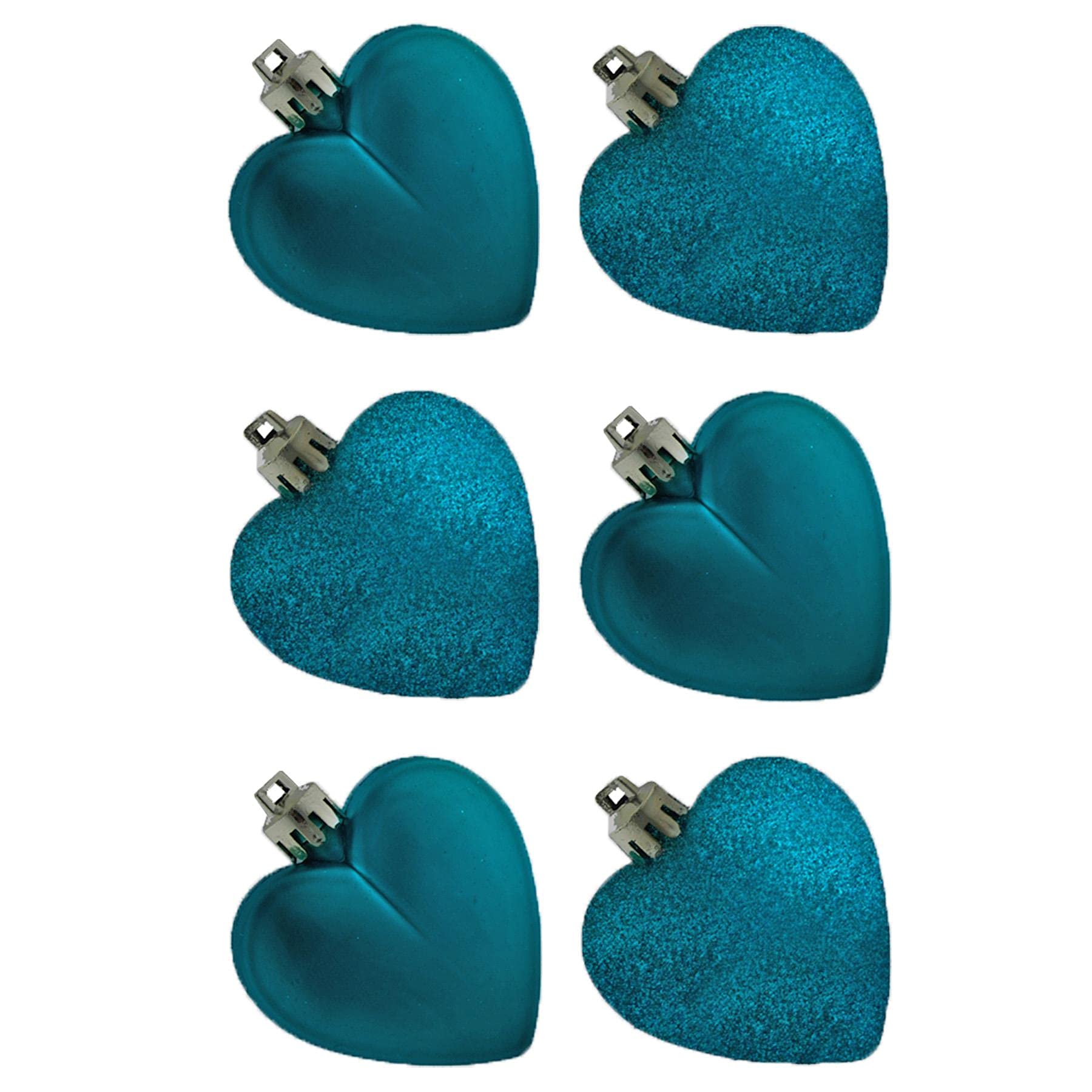 Davies Teal Small Heart Baubles - Kingfisher Single Pack Amazon
