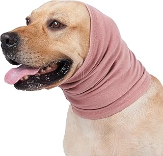 La redecilla para mascotas con tecnología de reducción de ruido crea un retiro de paz para perros en el hogar ocupado, orejas de perros nerviosos para proteger las orejas durante el aseo