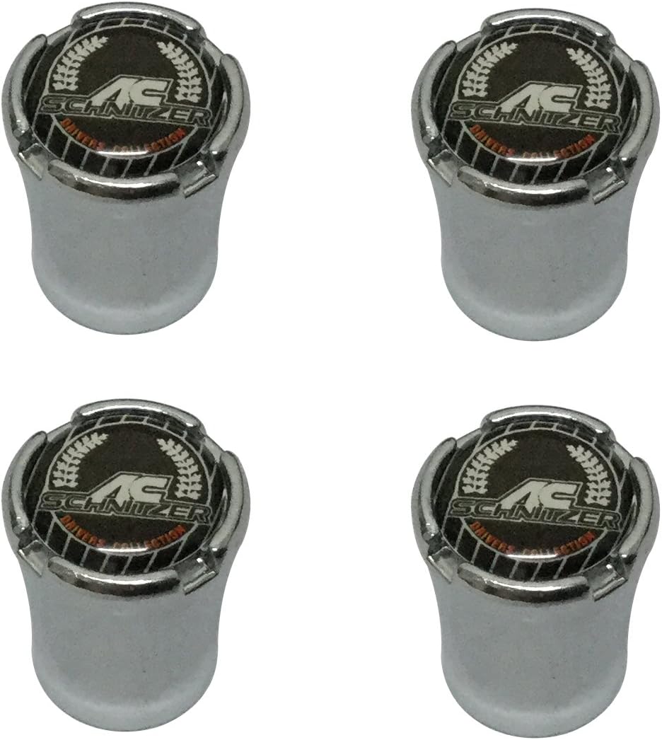 Modern Design 4pcs AC Schnitzer Logo Chrome Auto Car Wheel Tire Air Valve Caps Tire Decoration For BMW Car Model