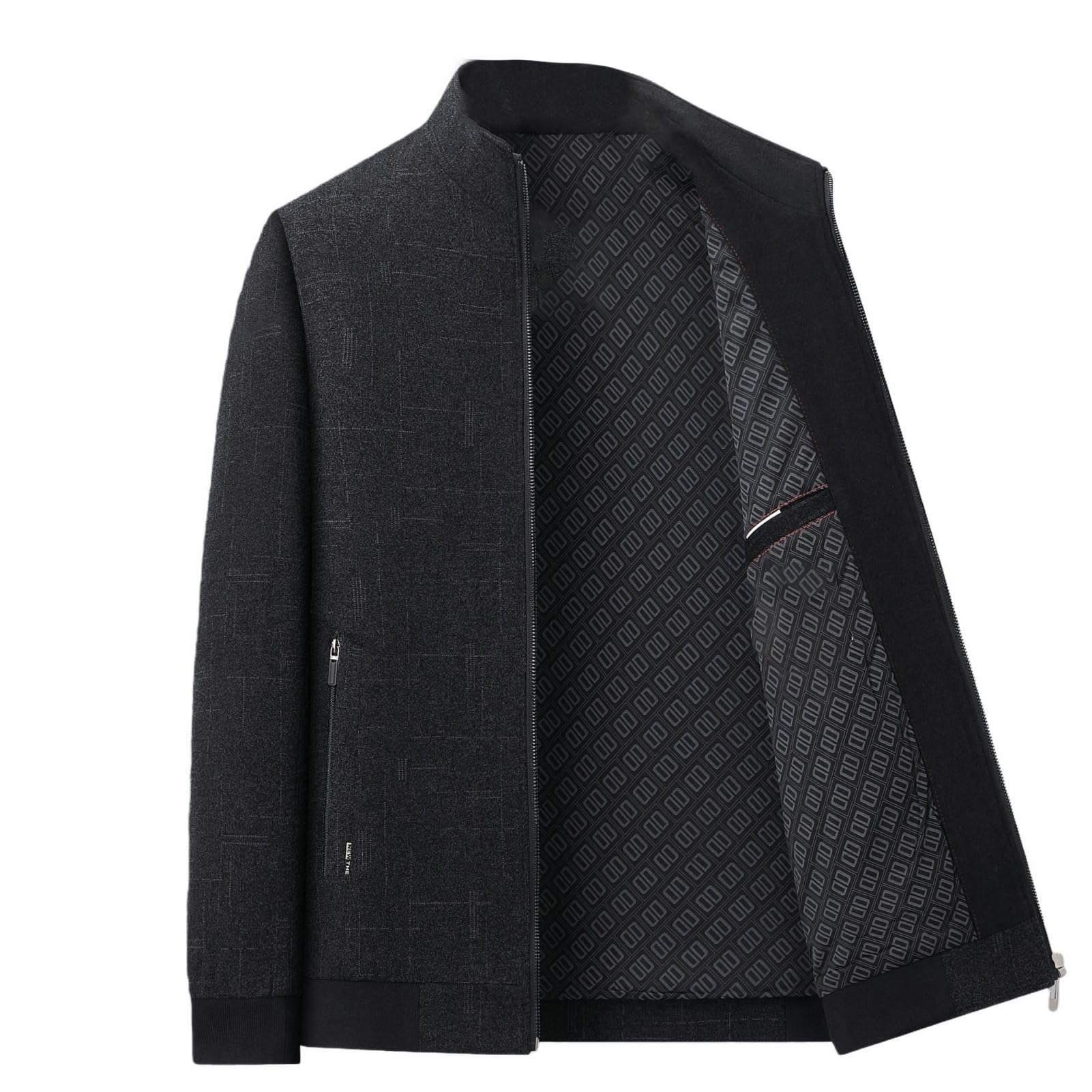 Veste décontractée pour homme mi-saison à col montant - 7