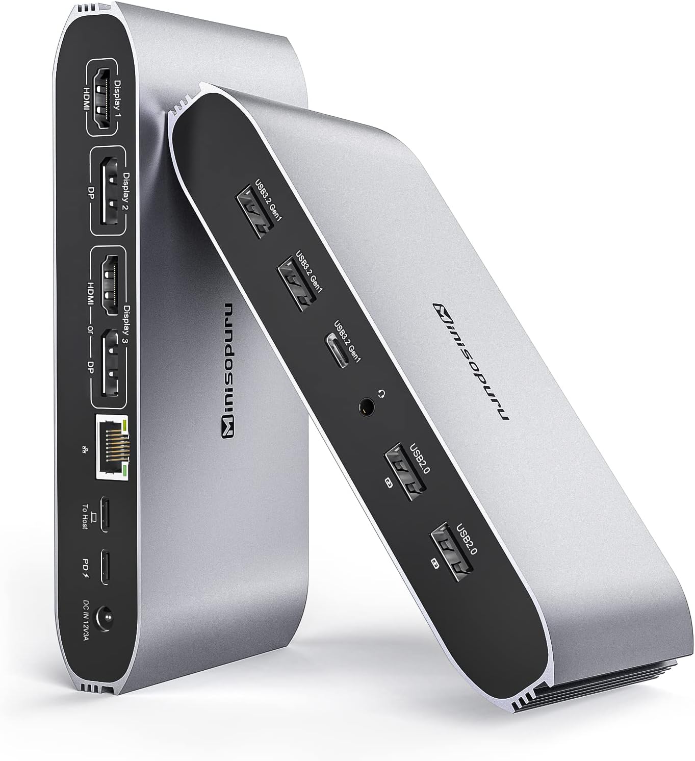 Displaylink Triple Display Docking Station for MacBook M1/M2/M3/M4/Windows,DisplayLink Docking Station with 2 HDMI & 2 DisplayPort,100W Charge, USB-C Data, Ethernet, Audio, 4 USBA Ports