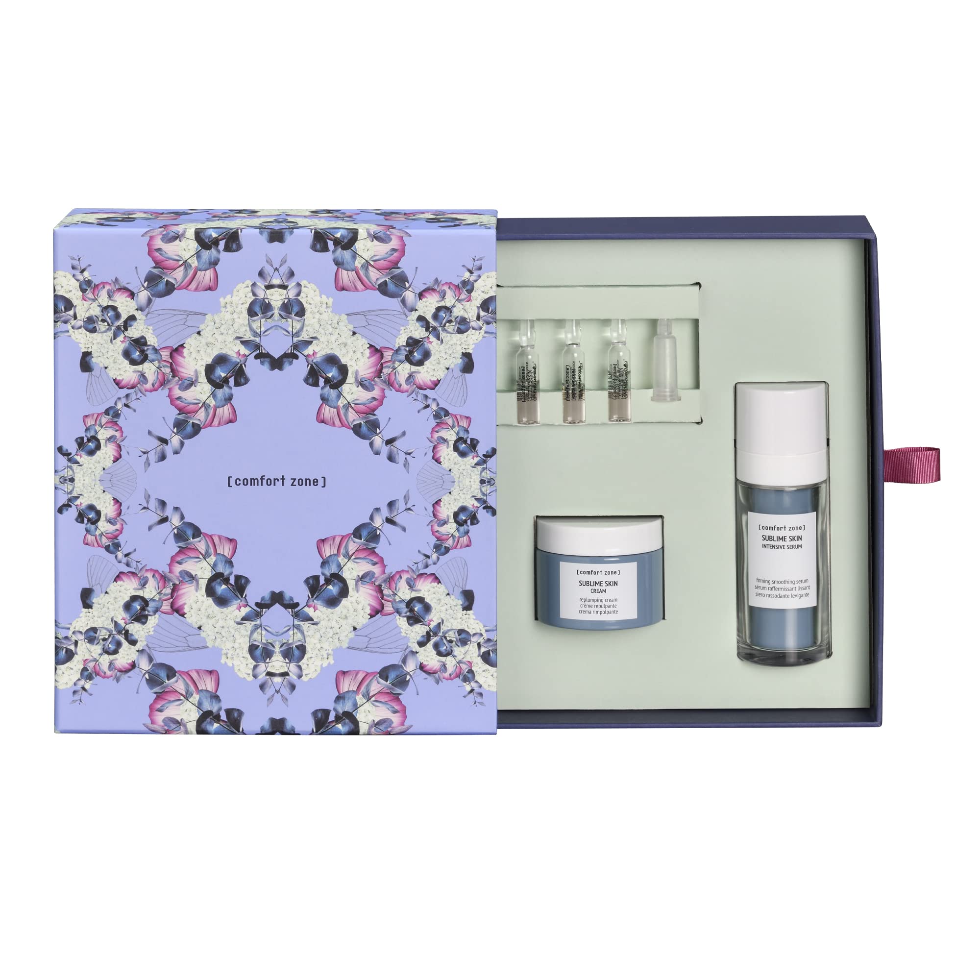 Comfort Zone [ ] Sublime Skin Kit, Replumping Firming Face Kit Including Ampoules, Cream And Intensive Serum, Ideal For Fighting Fine Lines And Wrinkles In Mature Skin