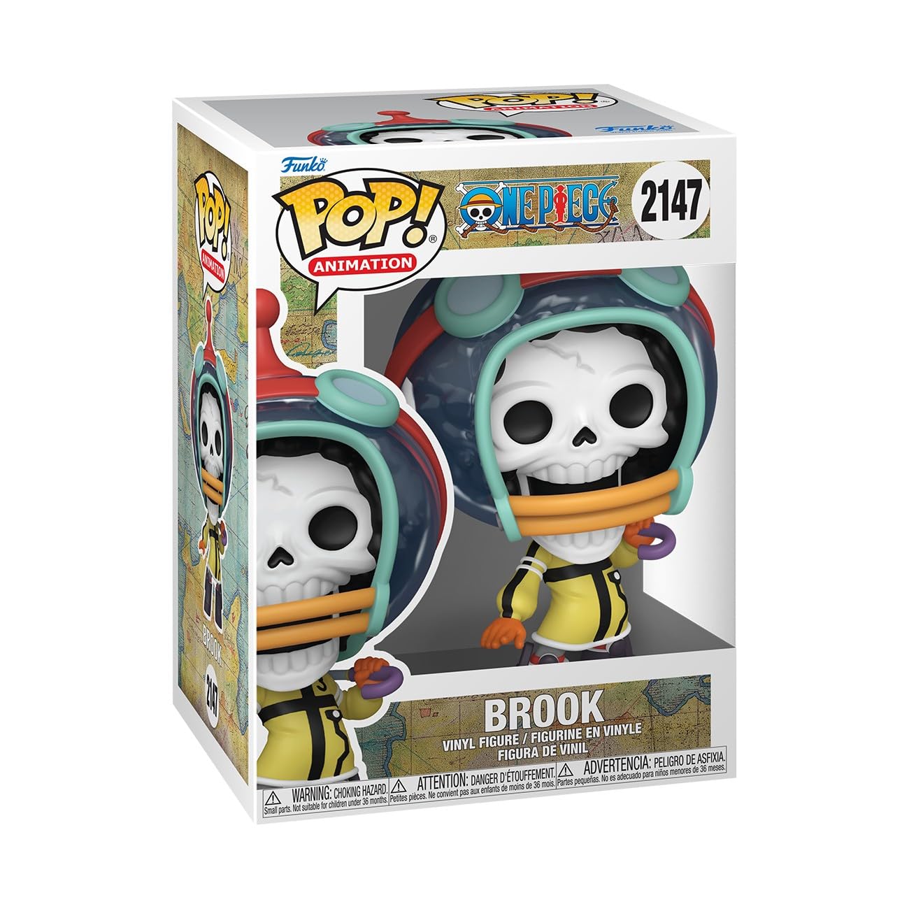 Funko Pop! Animation: One Piece 1- Brook, (Egg), Collectable Vinyl Figure, Gift Idea, Official Merchandise