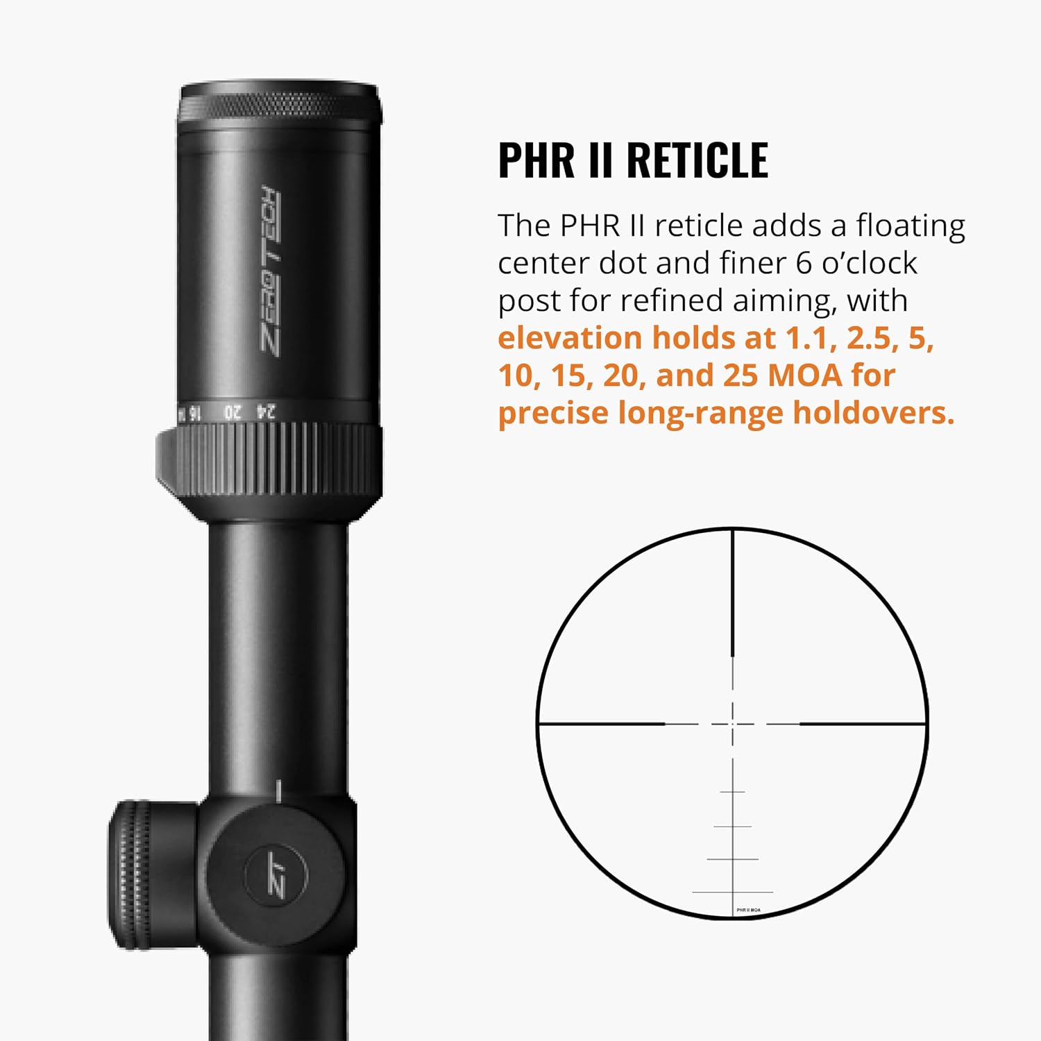 ZeroTech Optics Thrive HD Riflescopes - 30mm Tube, Second Focal Plane