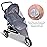 Mosquito Net for Stroller - Grey Sun Shade Protection Infant Stroller Mosquito Net and Car Seat - 2Pack Portable Bug Netting (Grey)