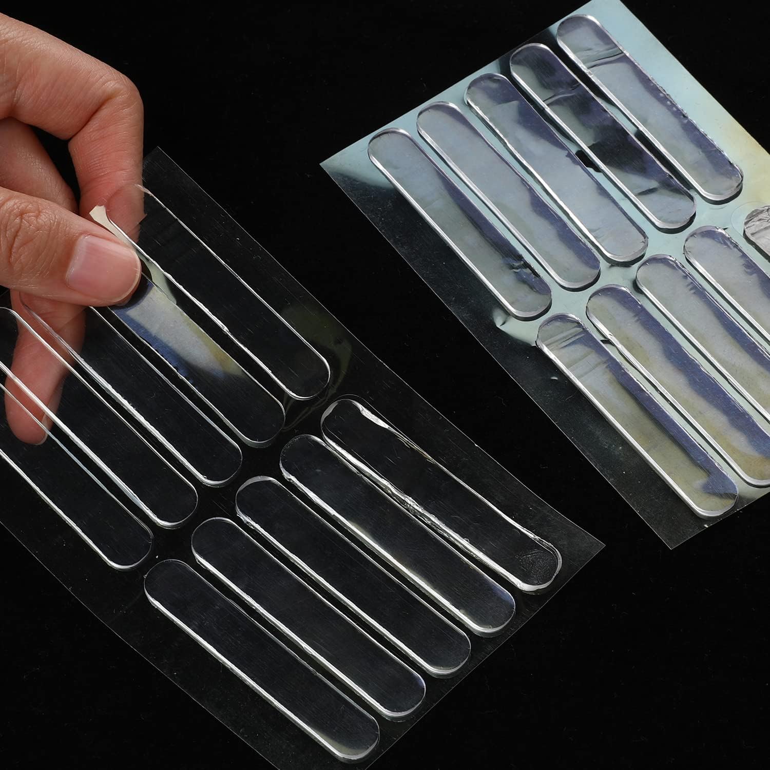 20 Pcs Silicone Bumper Strip Clear Rubber Bumper Strip Self Adhesive