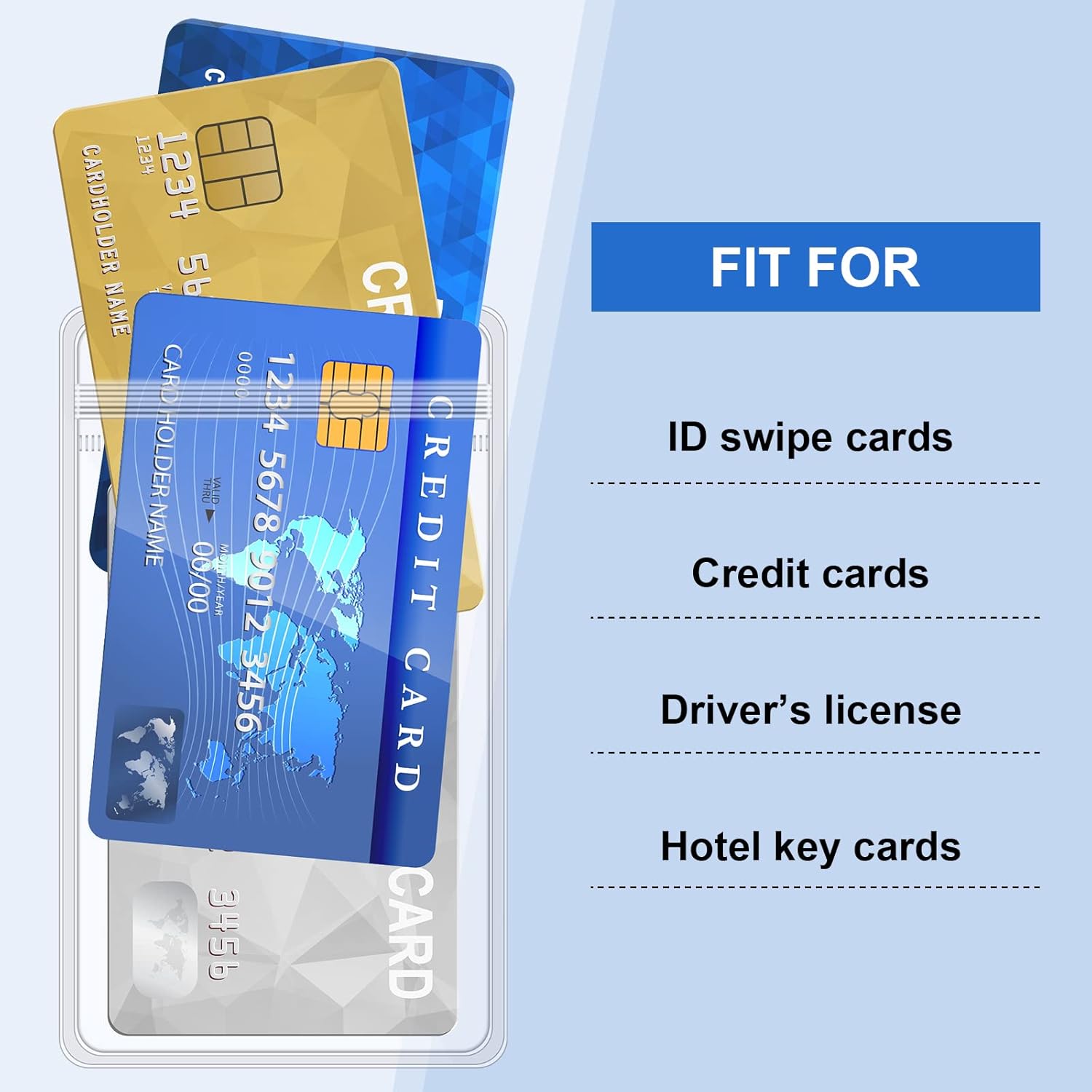 Woanger 50 Sets Black Lanyards with Retractable Reel Solid Color Black Lanyards Bulk Retractable with Vertical PVC Name Badge Holders - Image 6