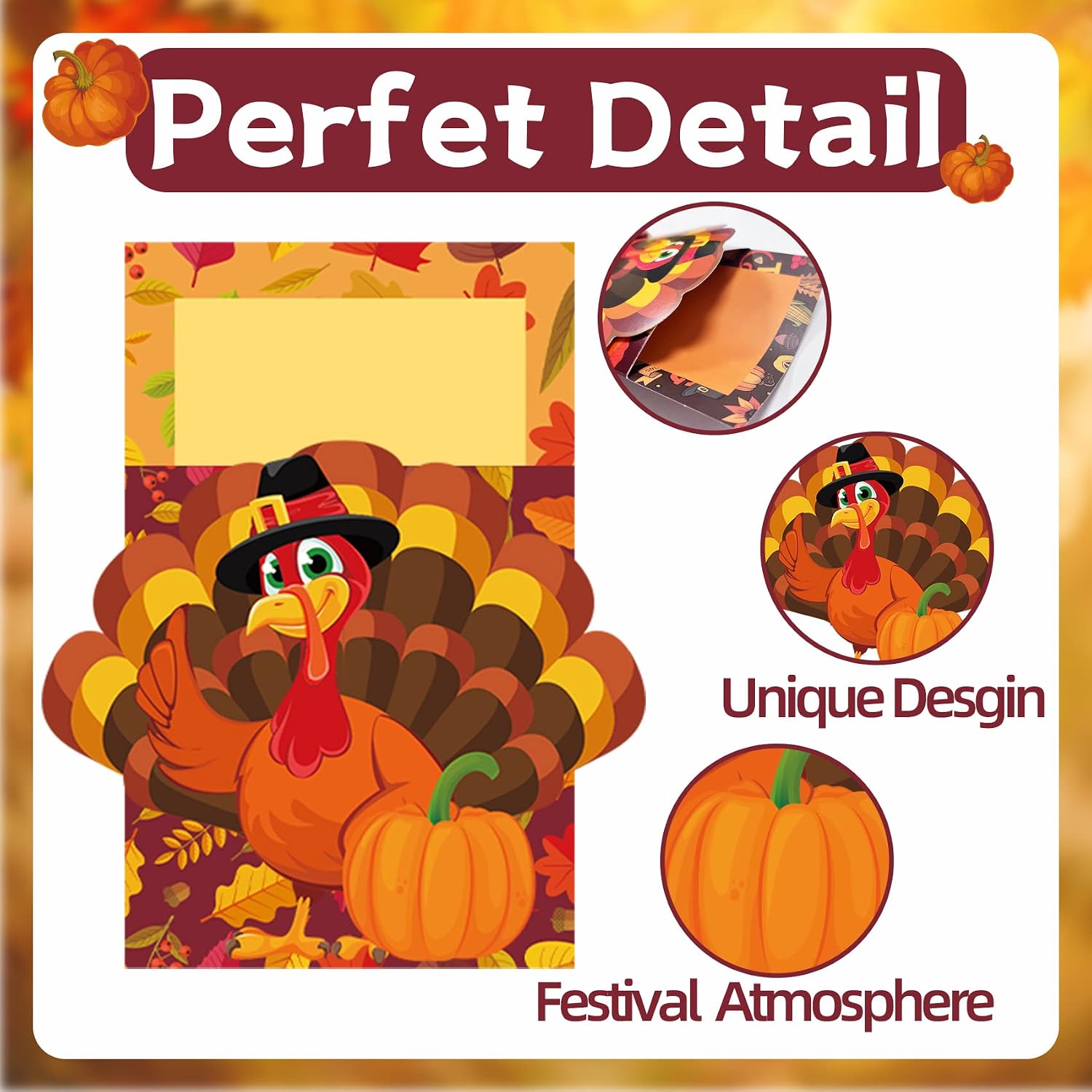 Thanksgiving Table Decorations, Thanksgiving Tableware Cutlery Holder Decor image 4