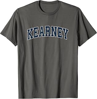 Kearney Nebraska NE Vintage Sports Design Navy Design T-Shirt