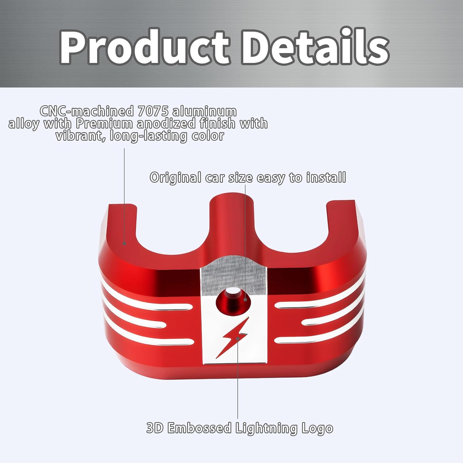 Red Ignition Coil Cover for Harley / 2023+ CVO Road Street Glide/ 2024-2025 Touring, 2017-2025 Milwaukee-8 Softail/Street Bob/Fat Boy/Fat Bob/Low Rider/S/ST