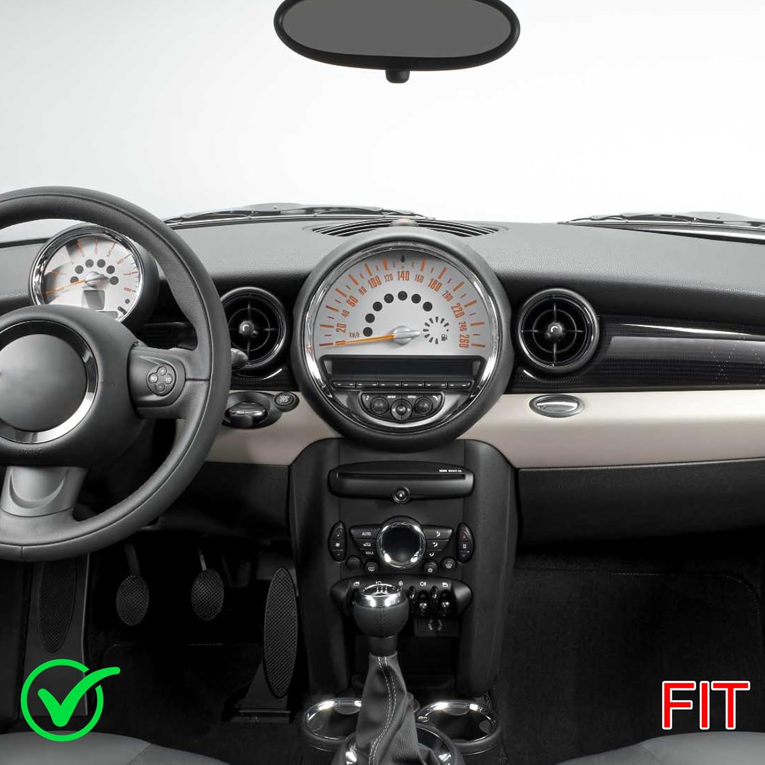 Car Radio Stereo for BMW Mini Cooper R56 2007-2014 with Wireless Carplay Android Auto, 9" IPS Touch Screen Android 13 Head Unit GPS WiFi Bluetooth SWC Backup Camera - 2+32G