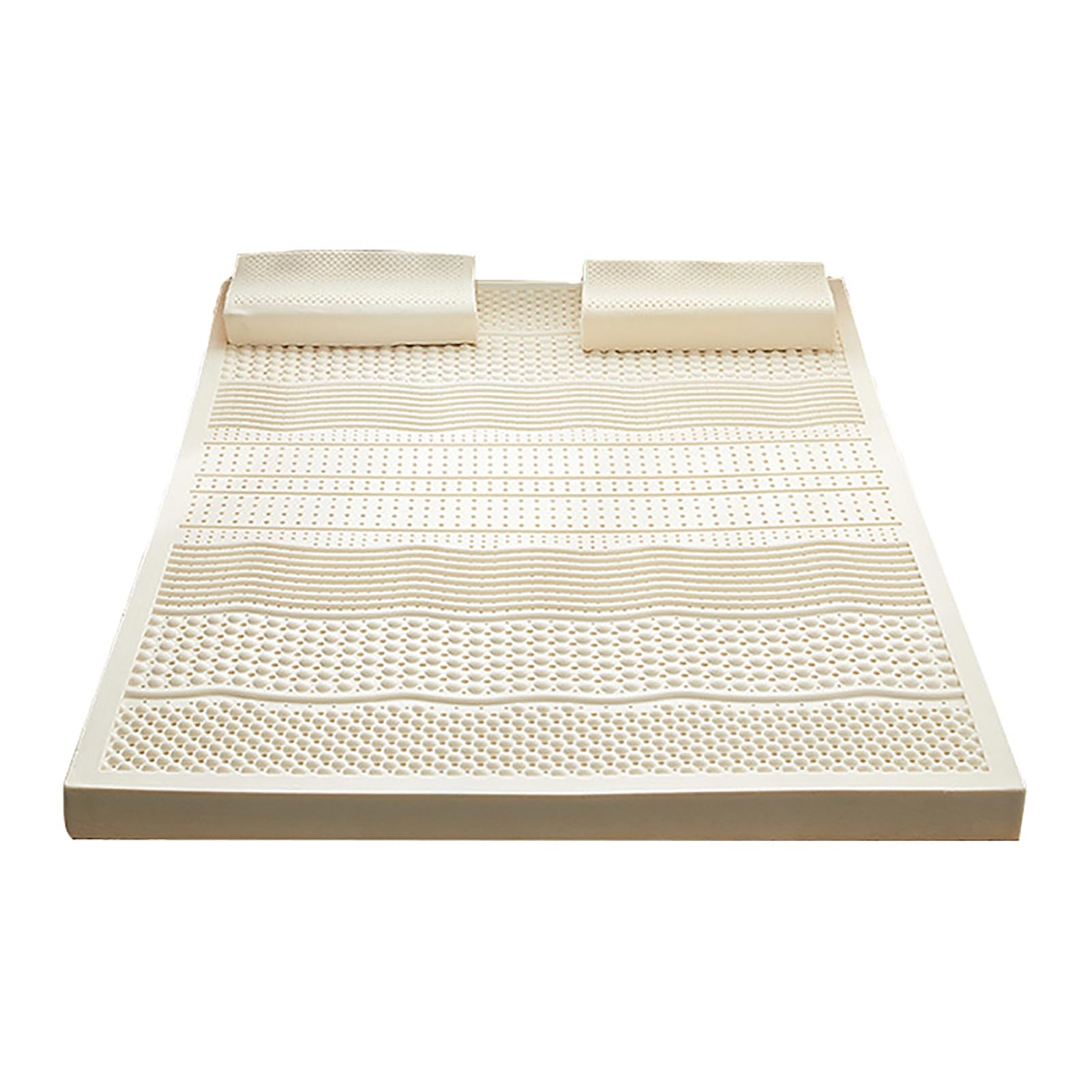 Colchón de látex Natural, 100% látex Natural, Lavable, Caucho Importado, ventilación de Nido de Abeja, 7,5 cm de Grosor, 90 x 190 cm, ecológico, Transpirable y cómodo para un Mejor Descanso