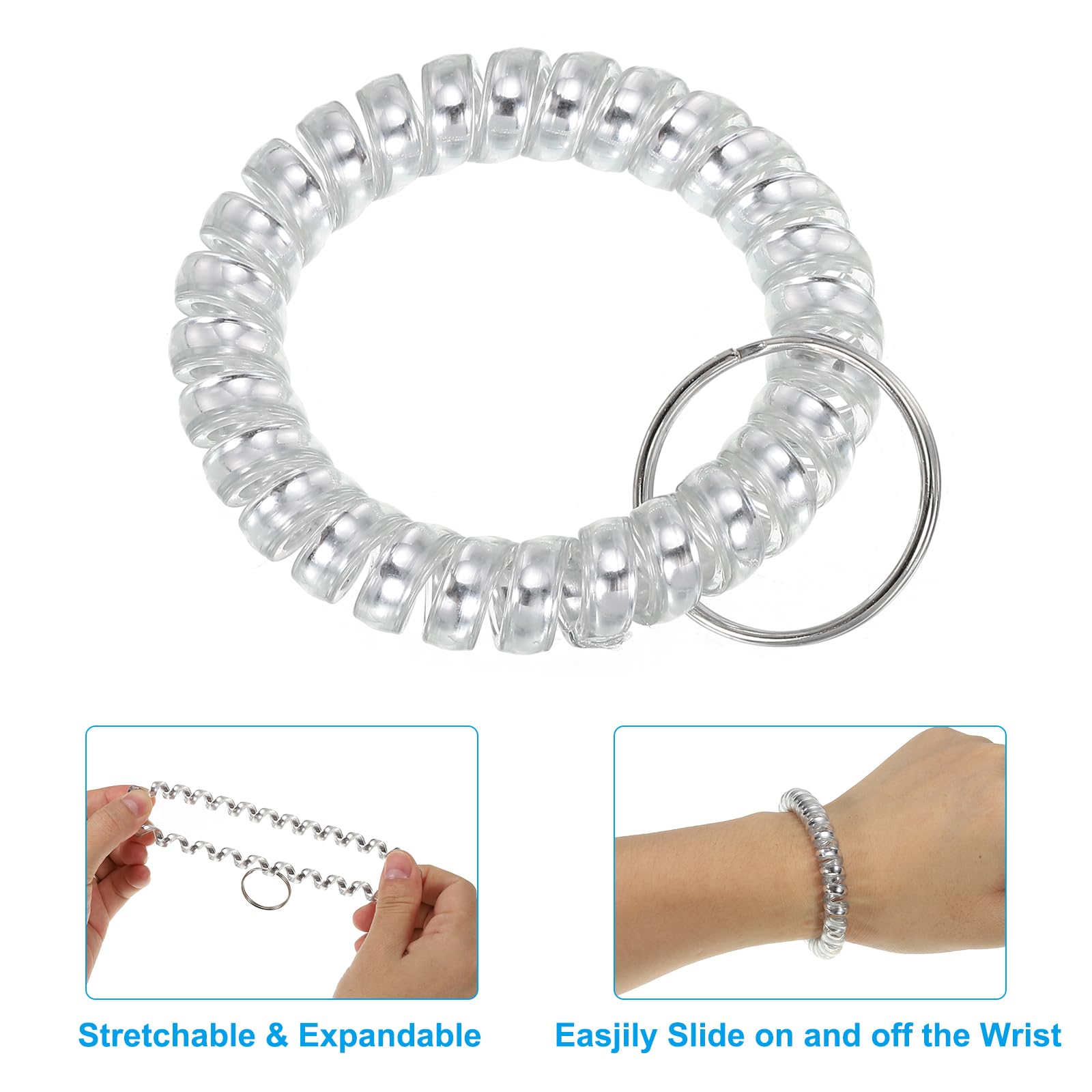 PATIKIL Stretchable Wristband Wristlet Keychain - Image 3