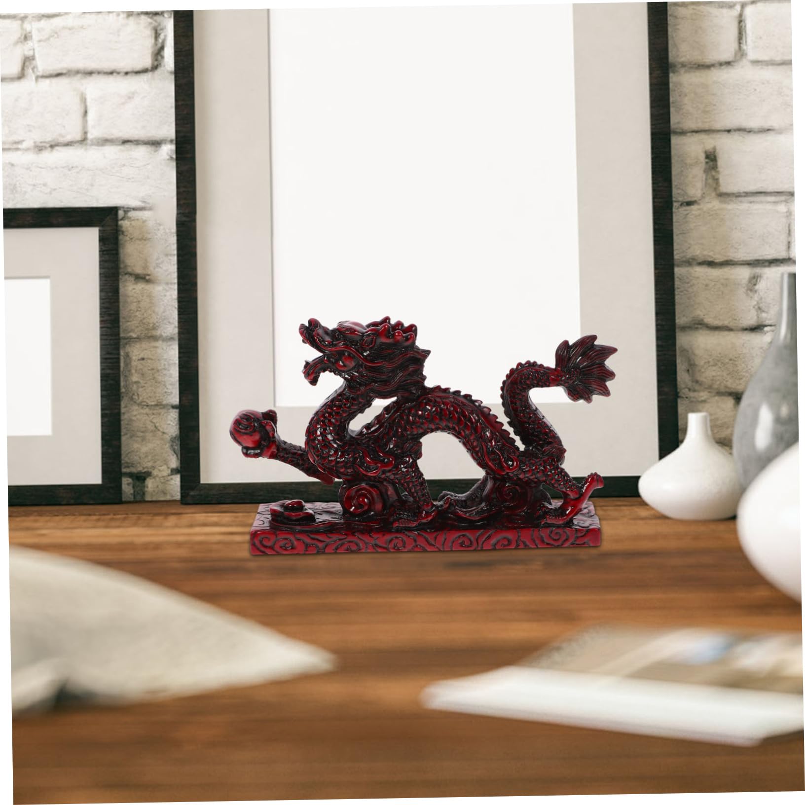 Amazon.co.jp: Luxshiny 樹脂製の の像 竜の像 小さな の置物