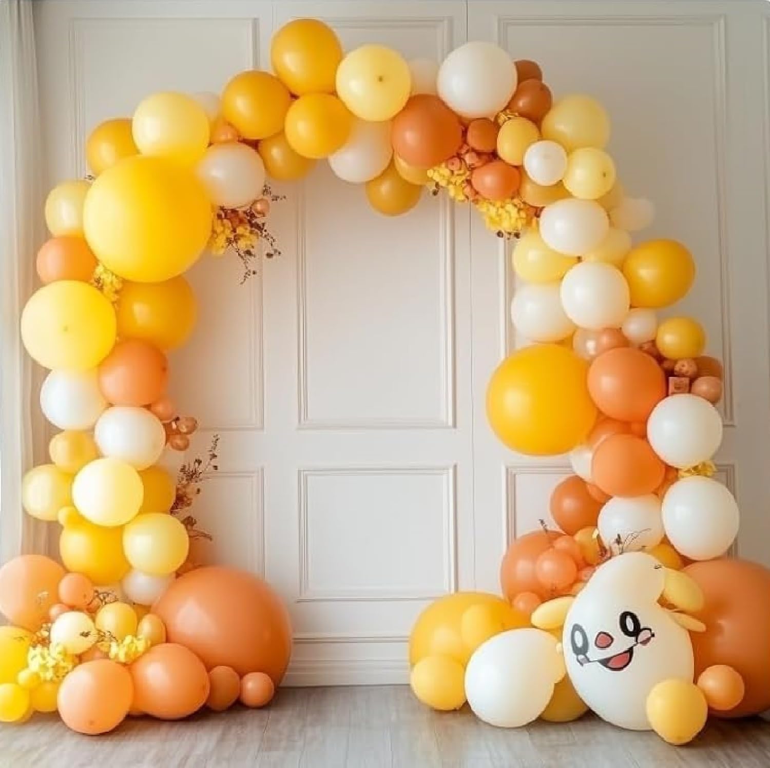 HPVERDALIVING Balloon Arch Kit with Stand, Reusable Frame & Holder Modern Art Deco Backdrop, Fibreglass PVC Arch Stand for Wedding Birthday Party (Floor Balloon Arch + Balloon Stand)