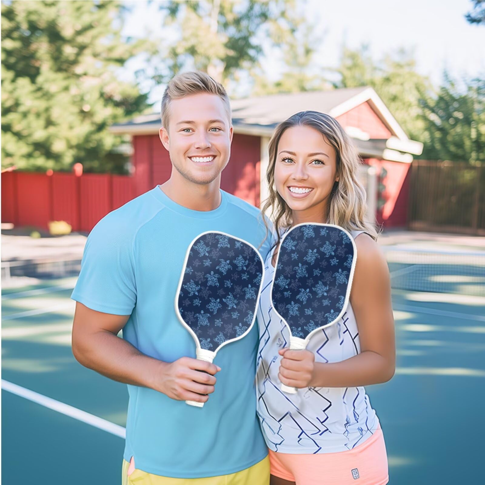 Set di 2 racchette da pickleball, borsa leggera in fibra di vetro, racchette da pickleball per adulti e adolescenti