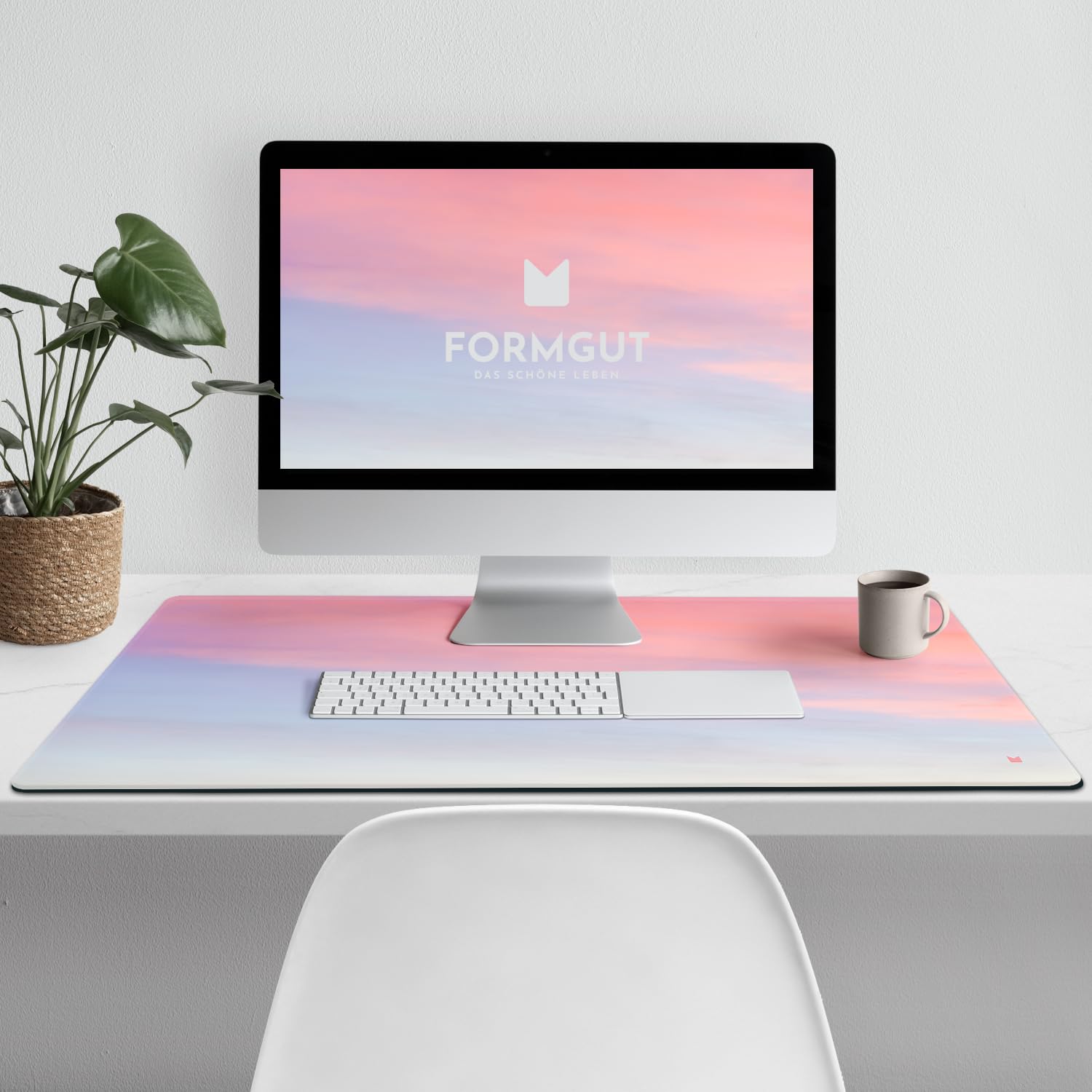 Tappetino Da Scrivania In Feltro DAWNTREES - 100x40 Cm, Antiscivolo, Grigio Scuro - Foto 13