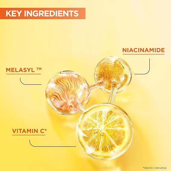 Garnier DUO Skinactive Vitamin C Brightening Serum for Face & Targeted Anti Dark Spot Night Serum for Face