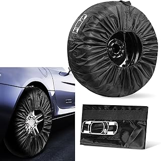 1 PC Car Spare Tire Protective Cover, Tire Dust Storage Bag, Portable Handheld Tire Protective Co...