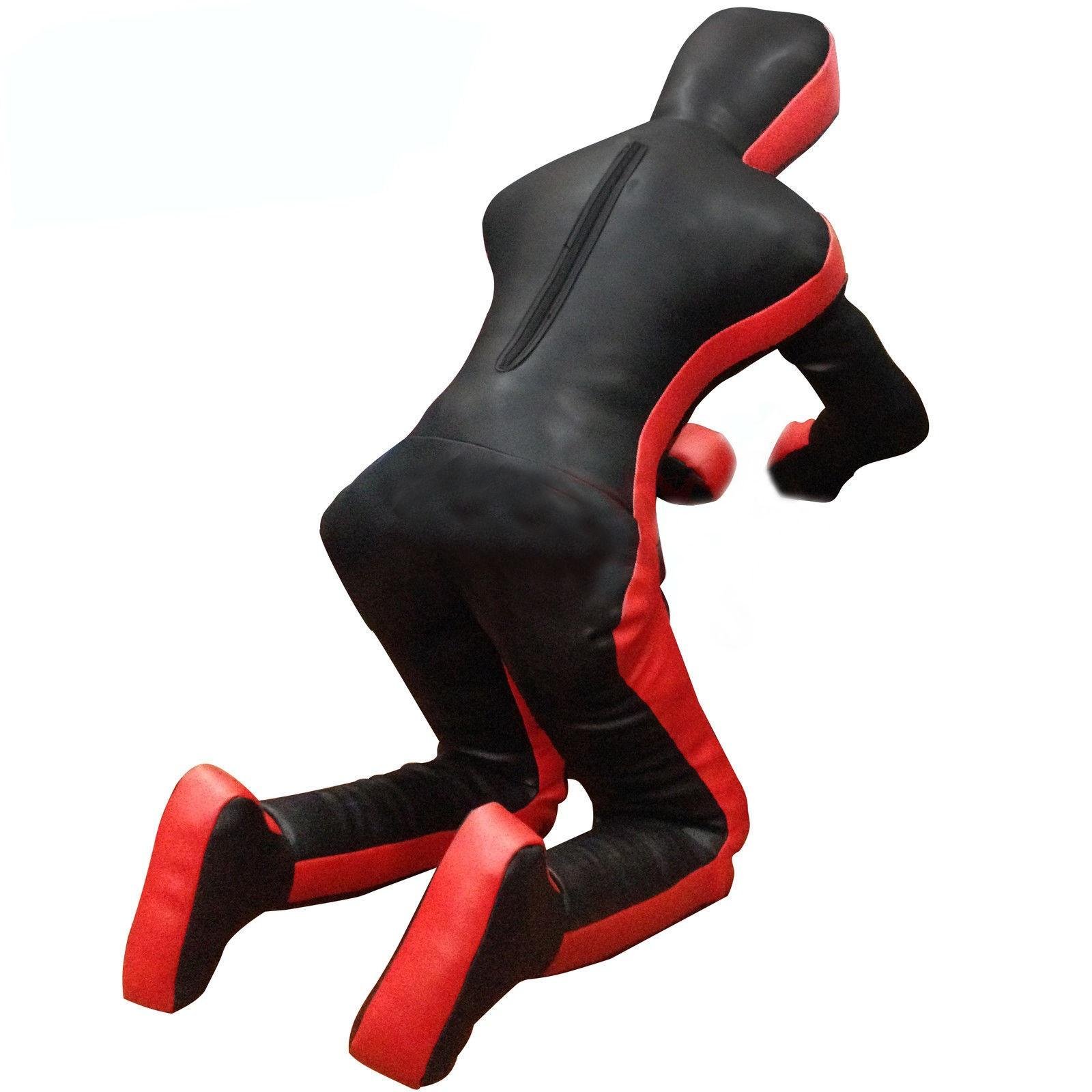 LEATHERAY MMA Jiu Jitsu Judo Punching Bag Grappling Dummy Black Canvas-70 inches-Unfilled