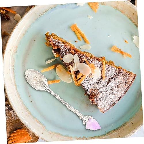 Miniatura 5 de Cuchara de amatista Cuchara de café de cristal Cucharas de degustación Cucharas de postre vintage Cuchara de postre para tartas Cuchara de fruta