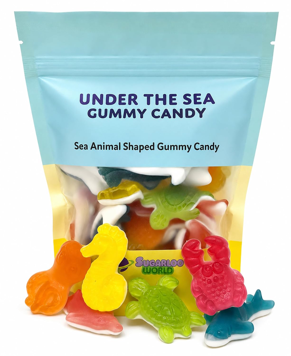 Fish Candy Ocean Gummies, Assorted Flavors, 11 Ounce Resealable Bag