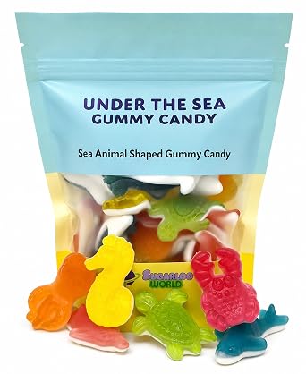 Fish Candy Ocean Gummies, Assorted Flavors, 11 Ounce Resealable Bag