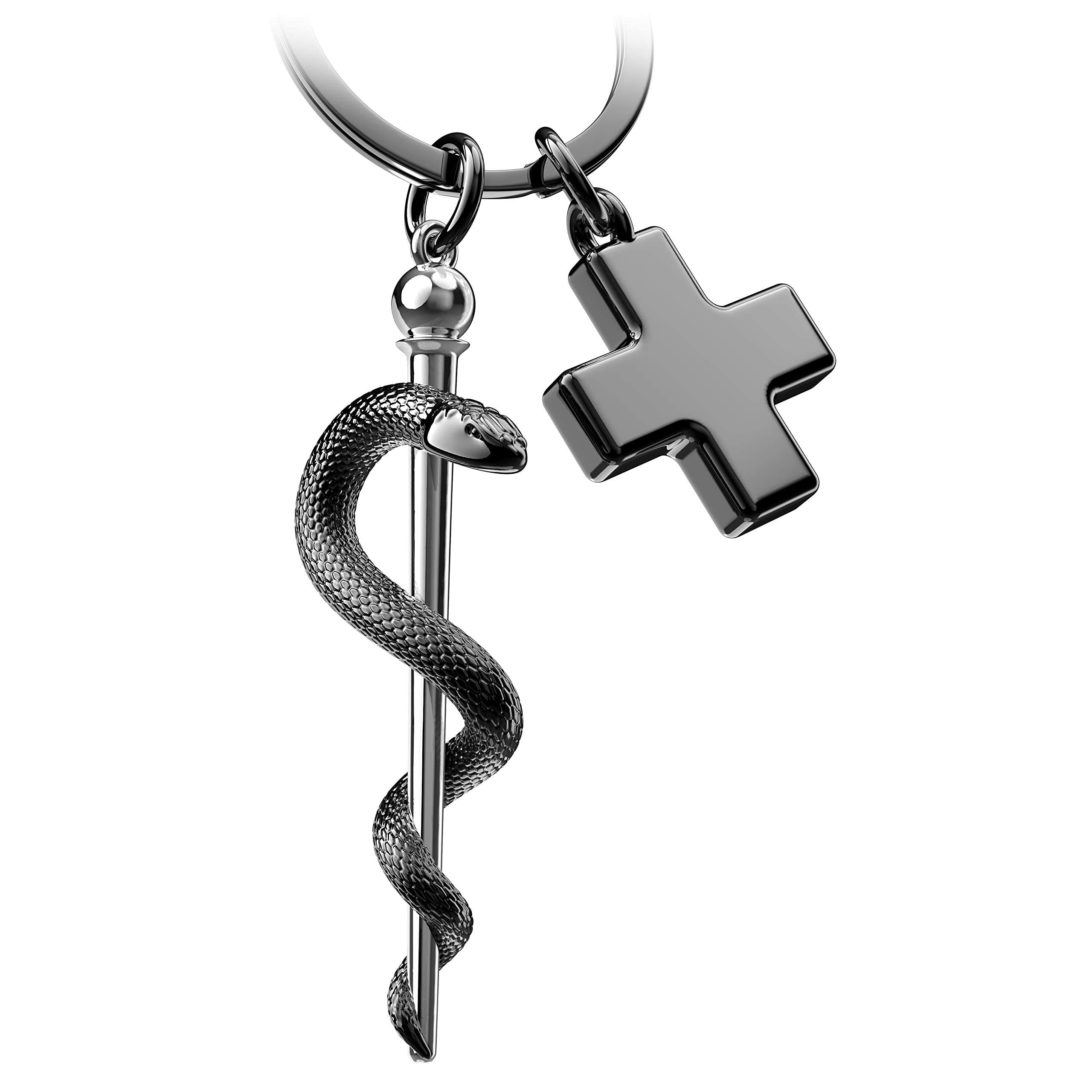 Ashton And Finch Portachiavi In Legno Con Incisione "Trust Me, I'm A Doctor" E Stetoscopio – Regalo Simpatico Ed Ecologico Per Medici E Laureati In Medicina