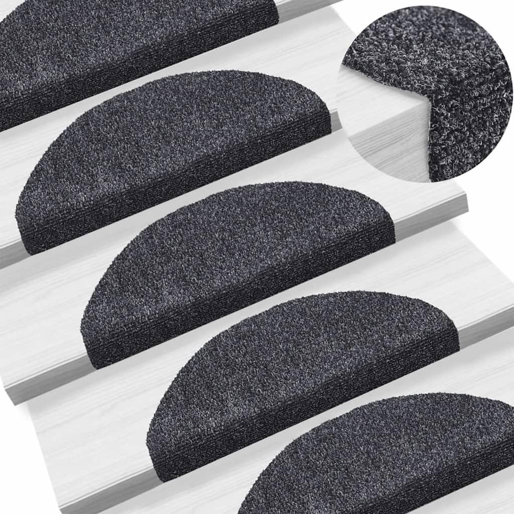 Alfombrillas para escaleras interiores que evitan resbalones familiares en escalones de madera