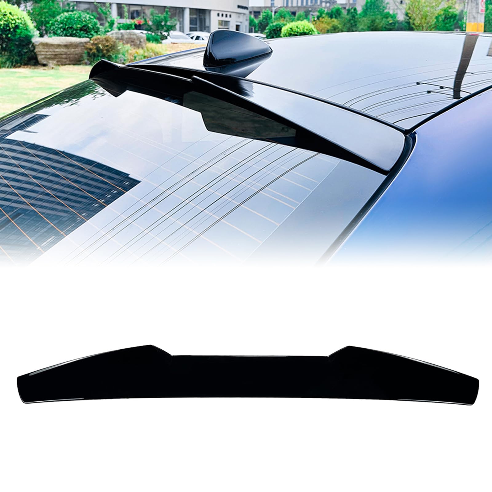 Spoiler labbro bagagliaio posteriore per Alfa Romeo Giulia 2015-2024 2016 nero